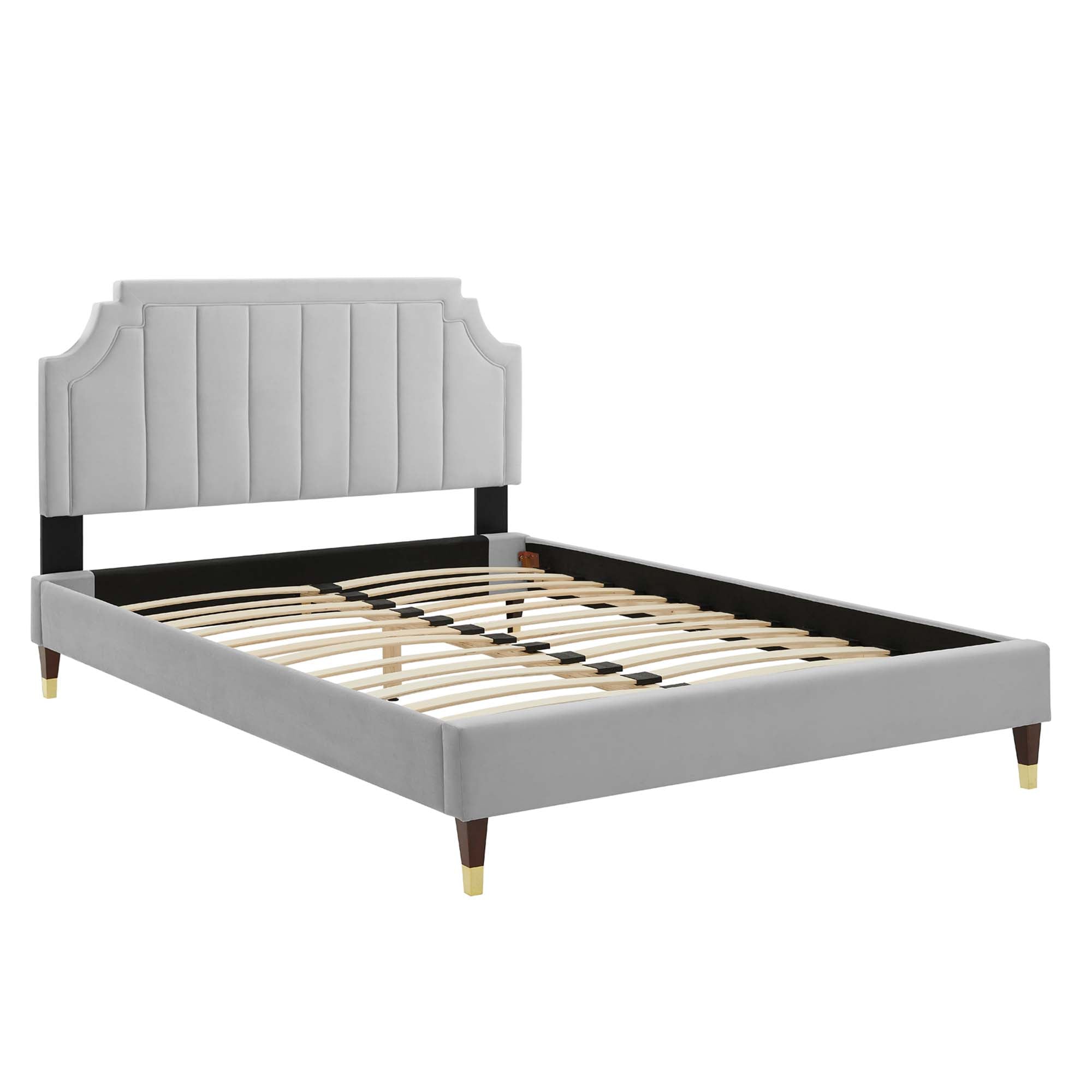 Sienna Performance Velvet Full Platform Bed