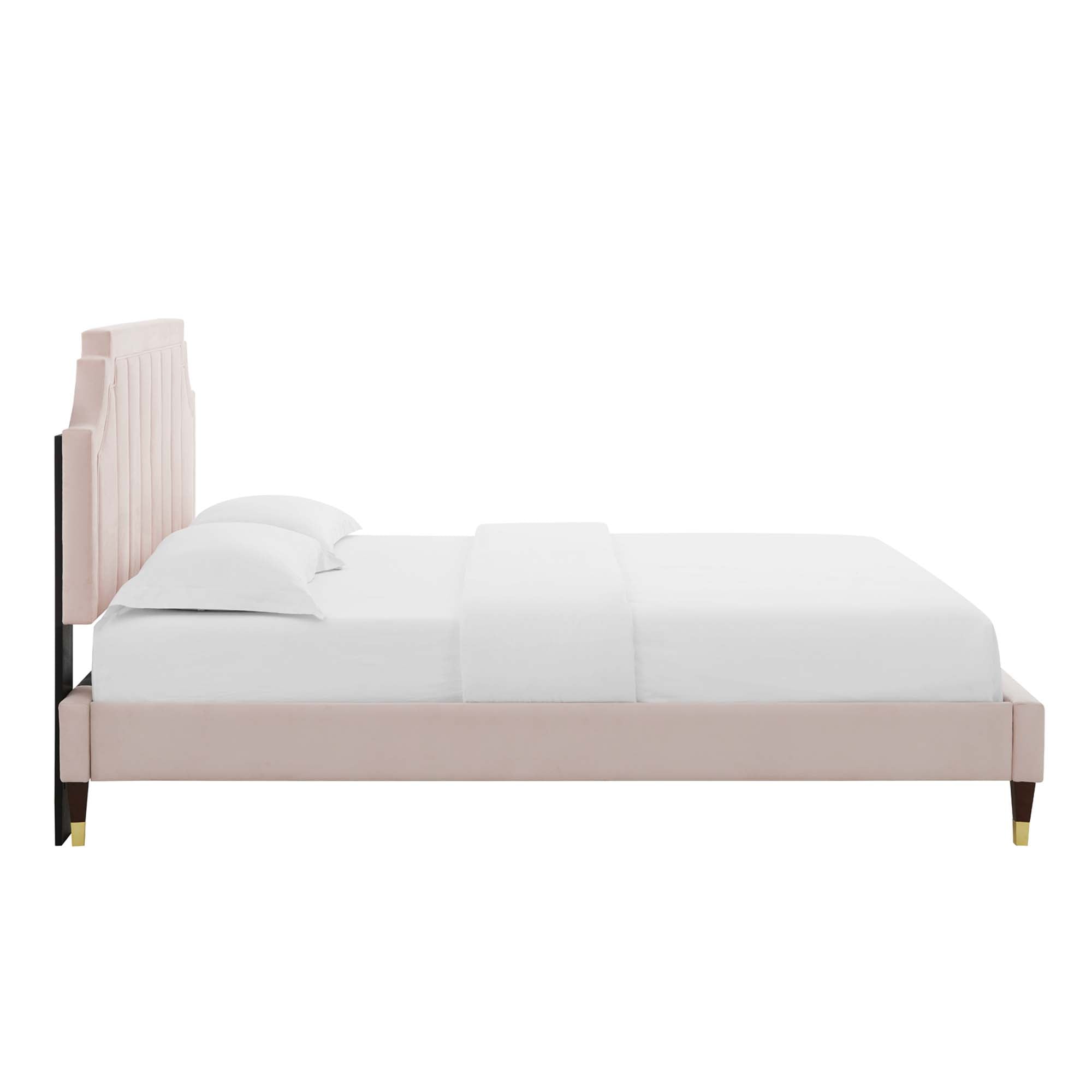 Sienna Performance Velvet Full Platform Bed