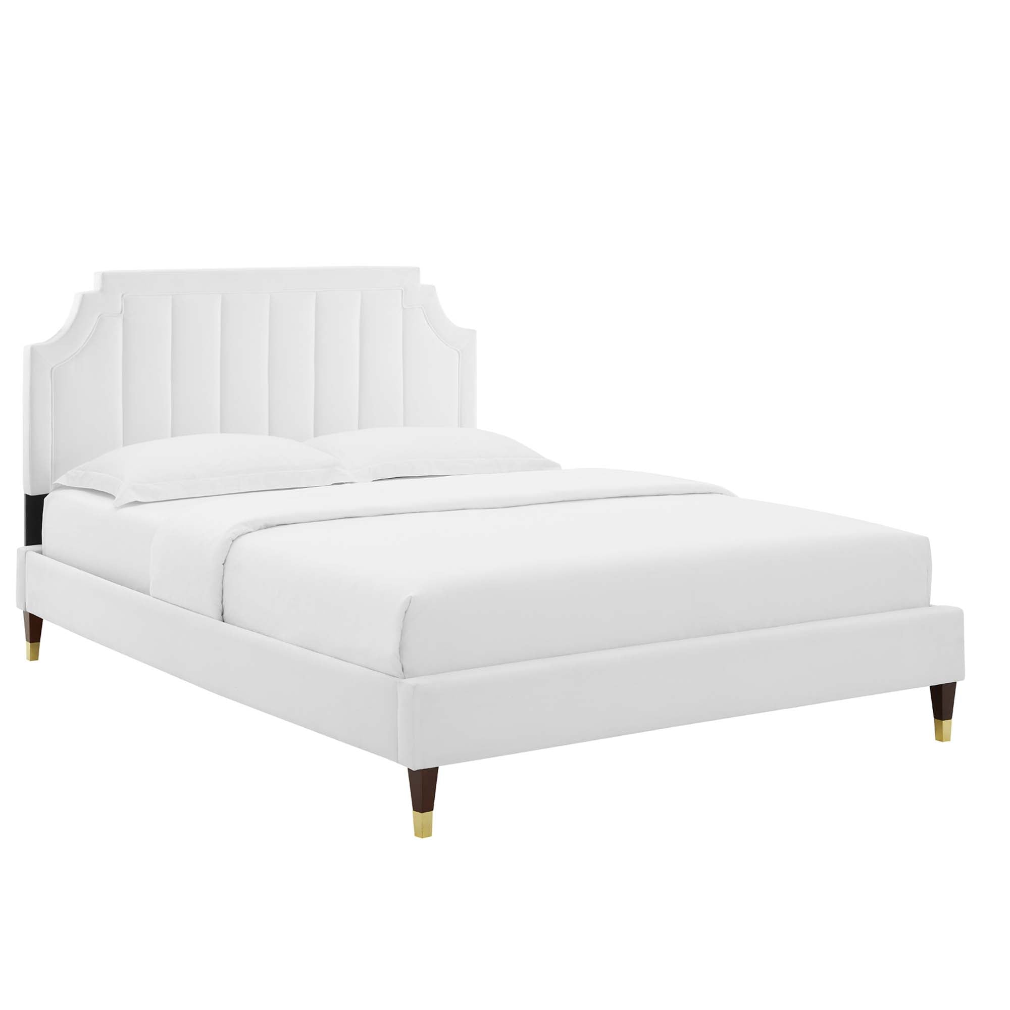 Sienna Performance Velvet Full Platform Bed