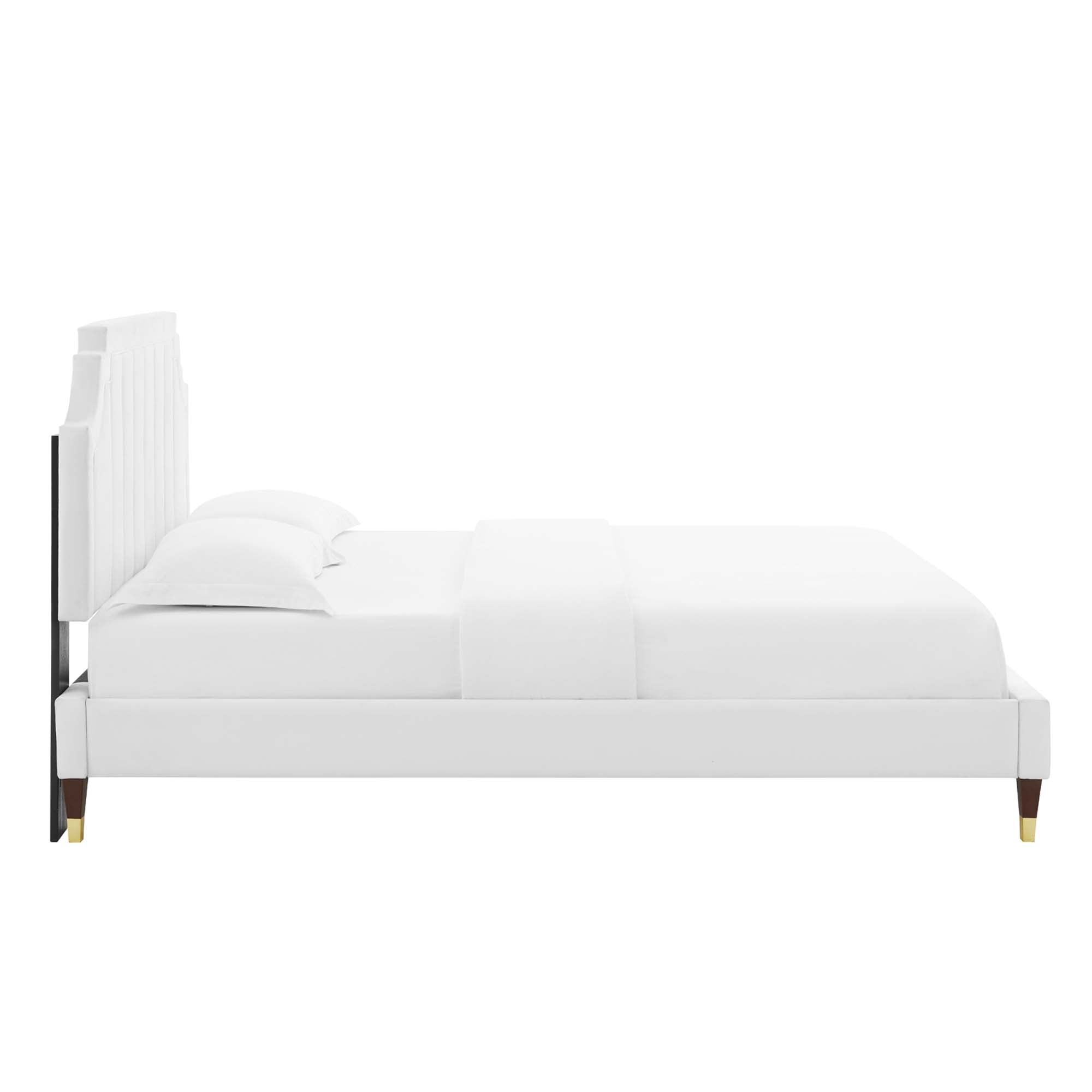 Sienna Performance Velvet Full Platform Bed