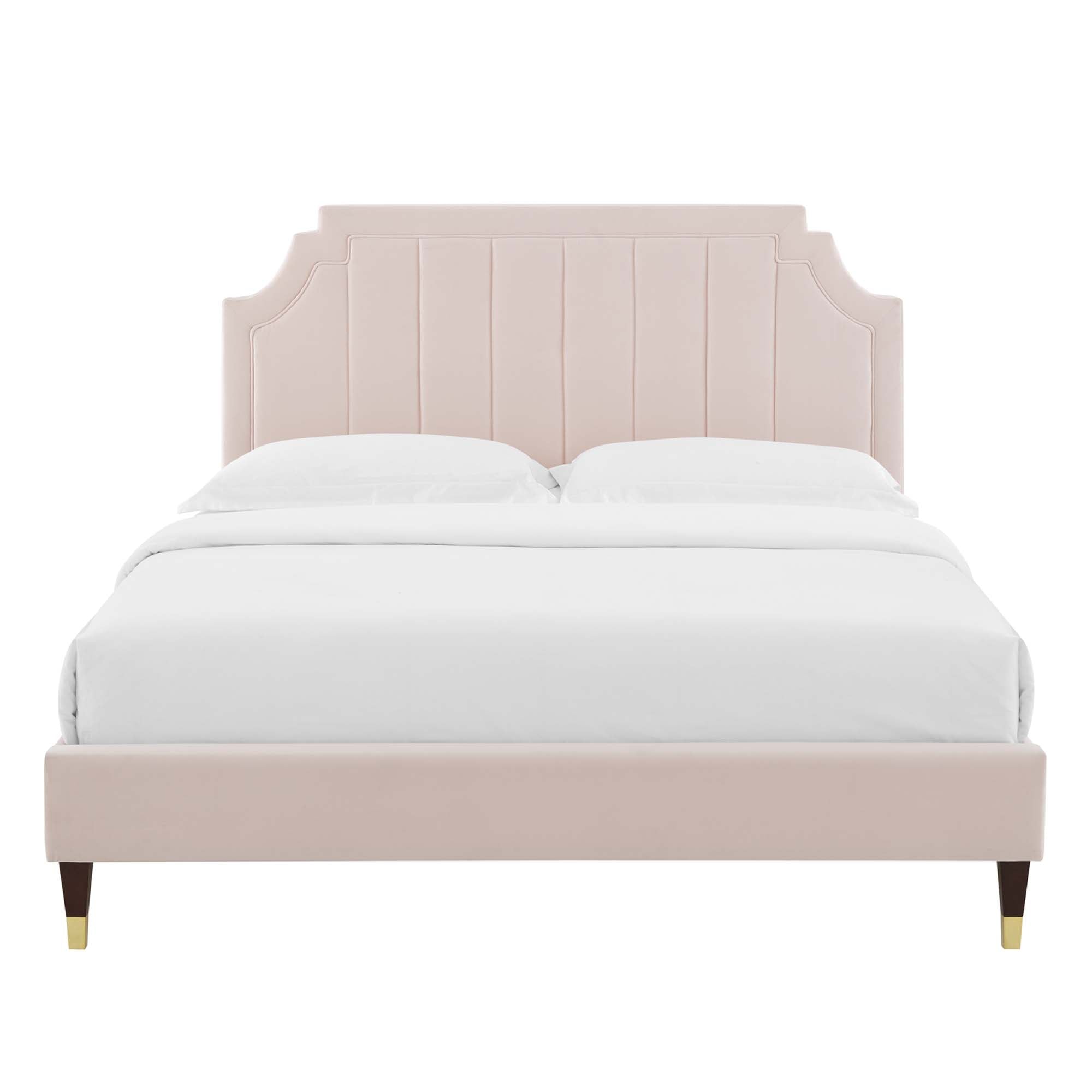 Sienna Performance Velvet King Platform Bed