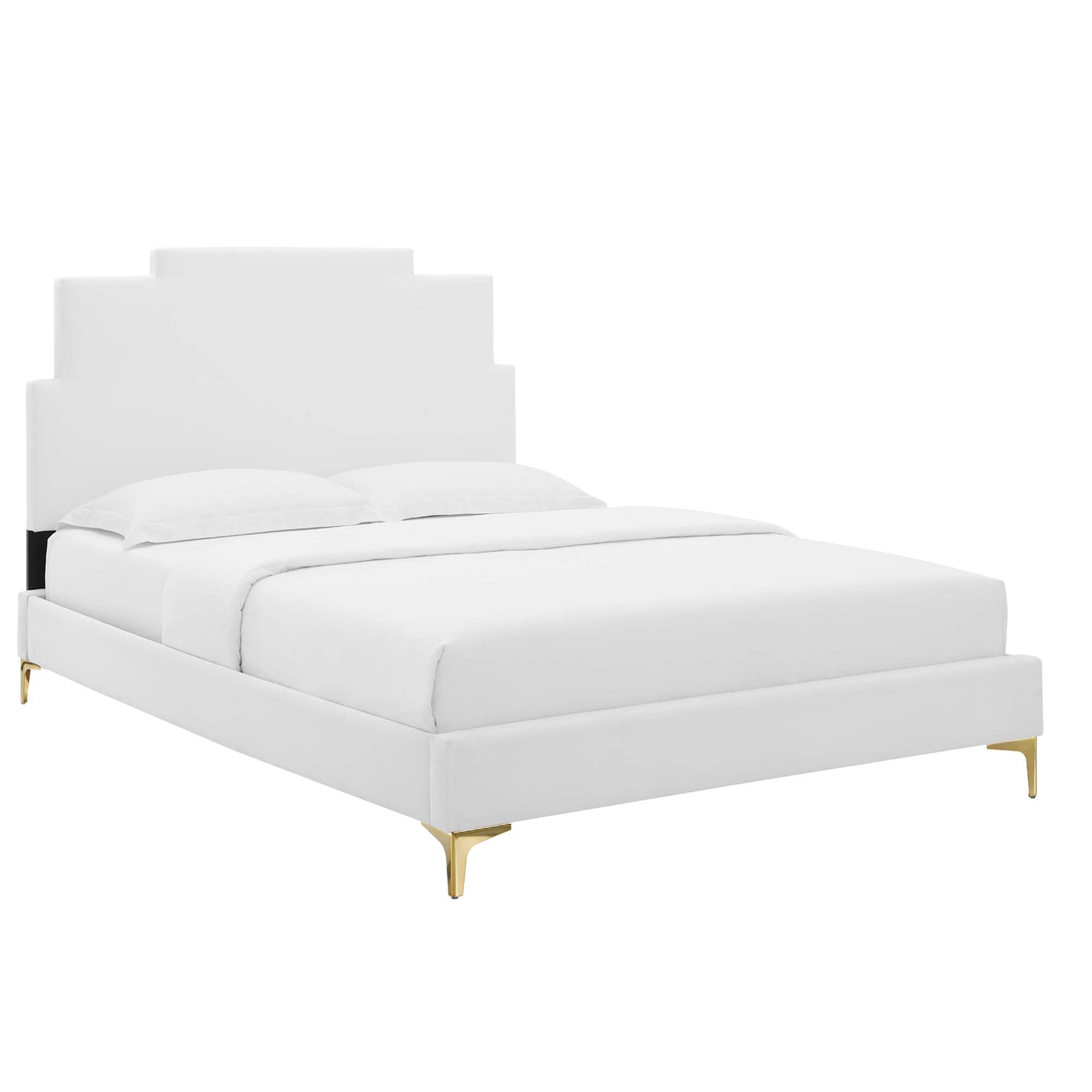 Lindsey Performance Velvet King Platform Bed