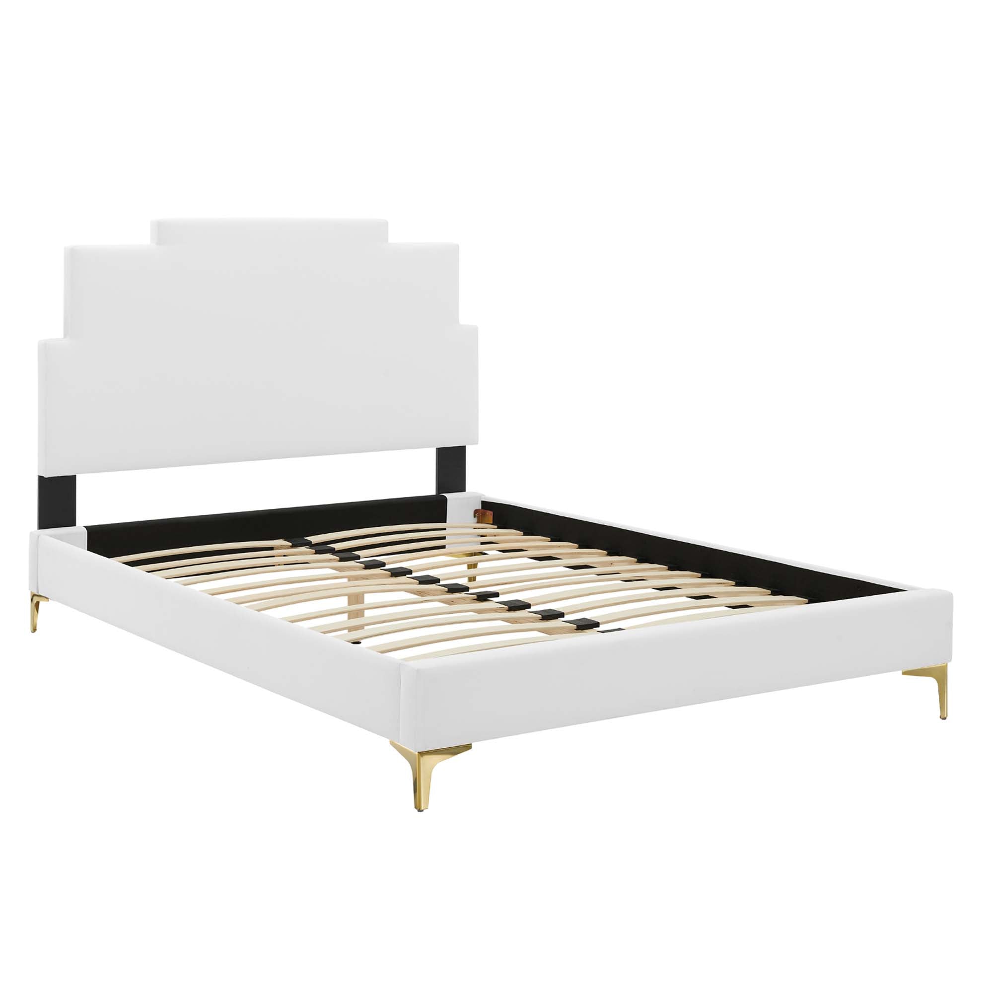 Lindsey Performance Velvet King Platform Bed