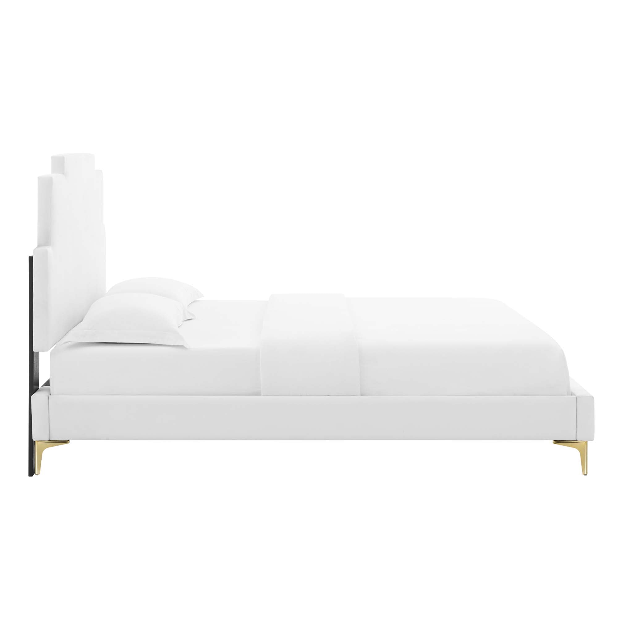 Lindsey Performance Velvet King Platform Bed