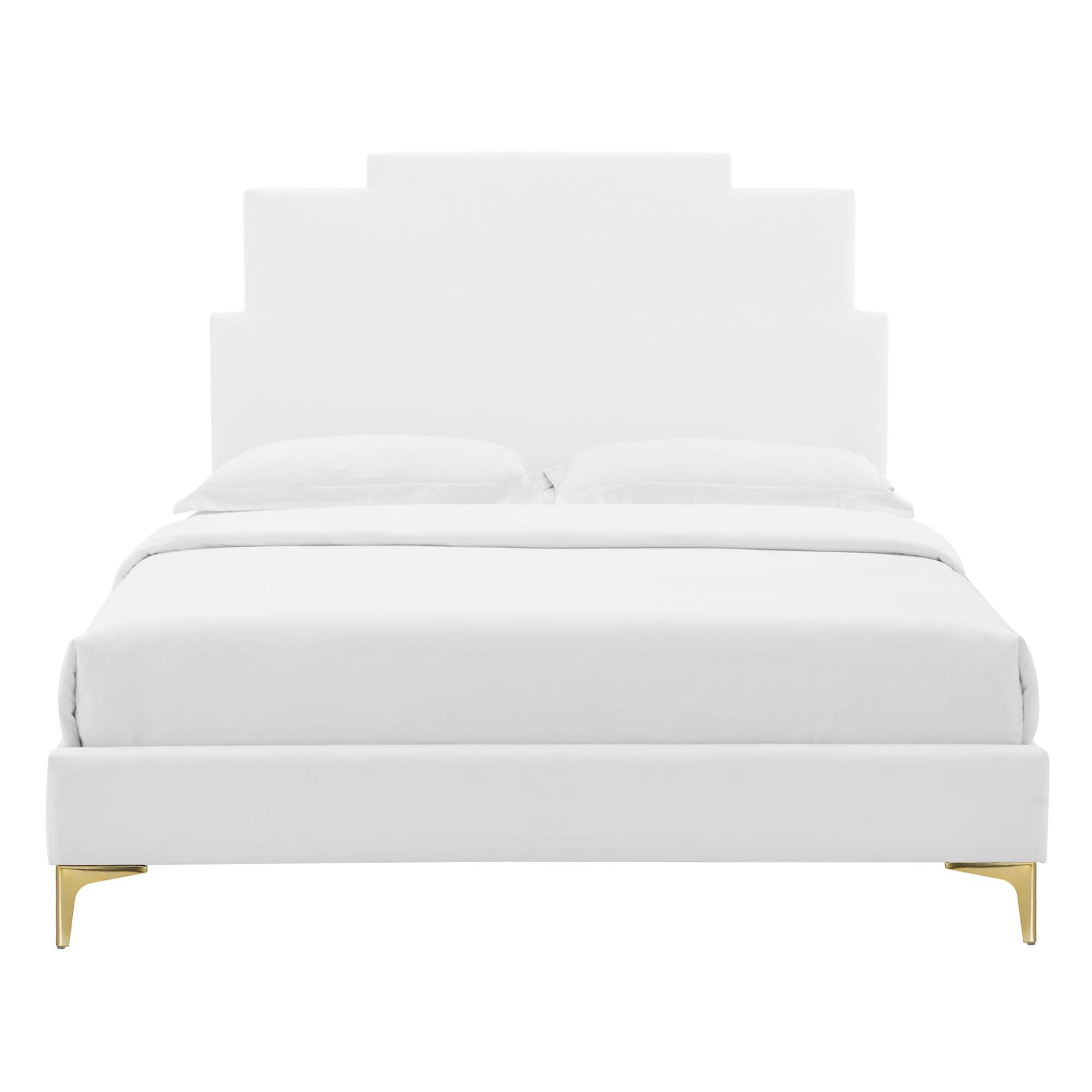 Lindsey Performance Velvet King Platform Bed