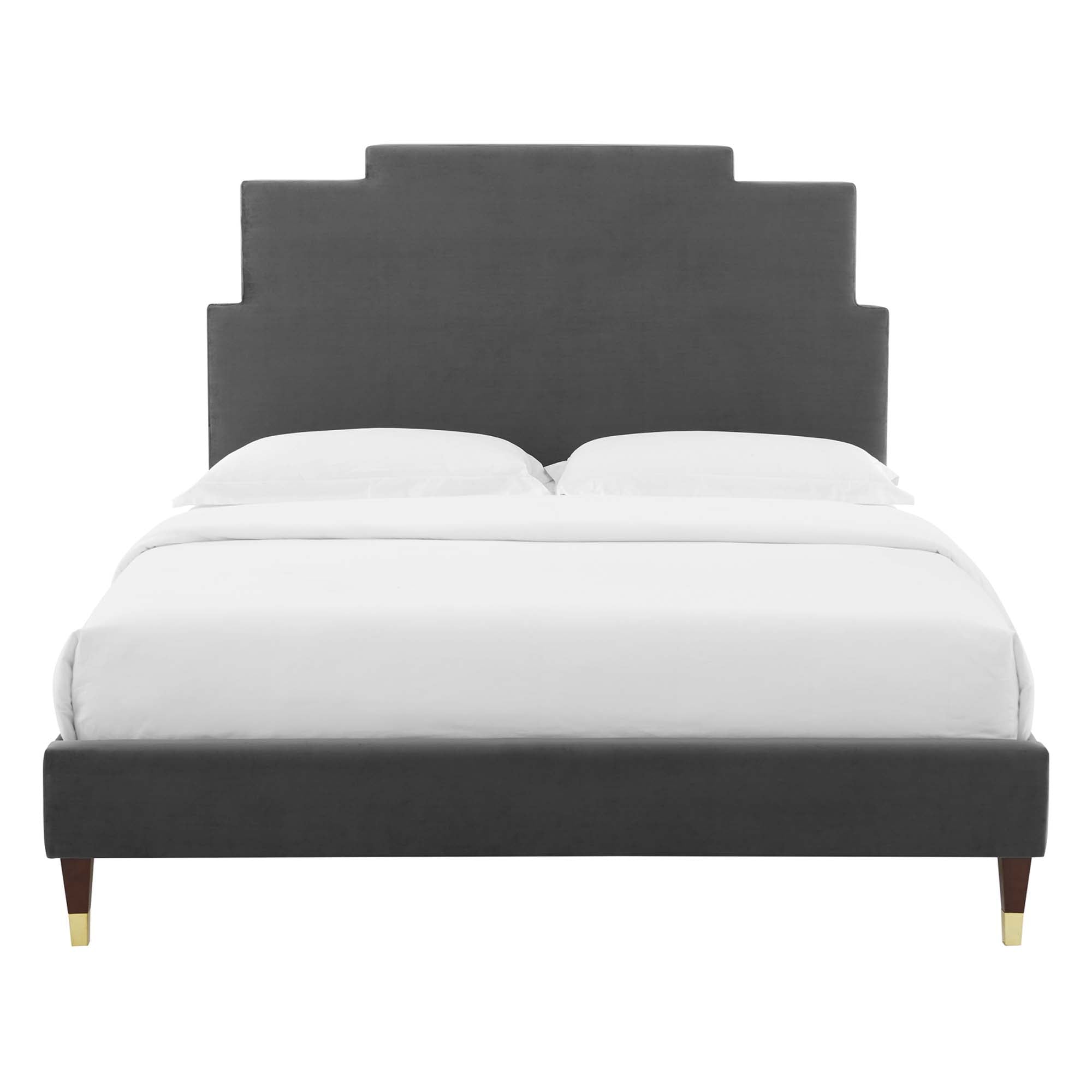 Lindsey Performance Velvet King Platform Bed