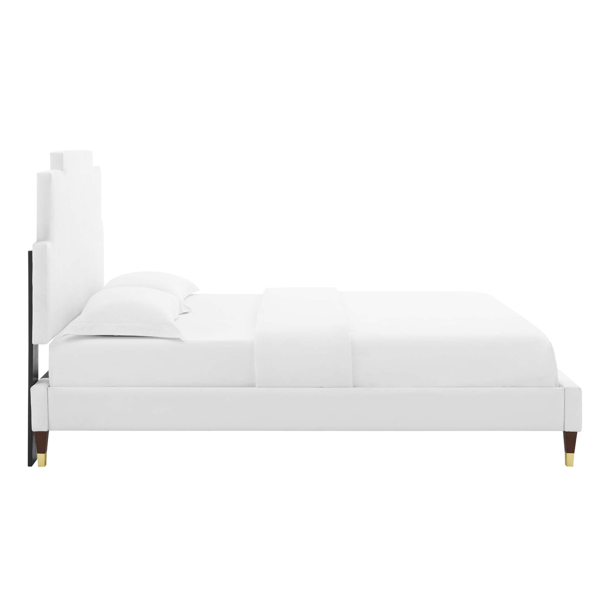 Lindsey Performance Velvet King Platform Bed