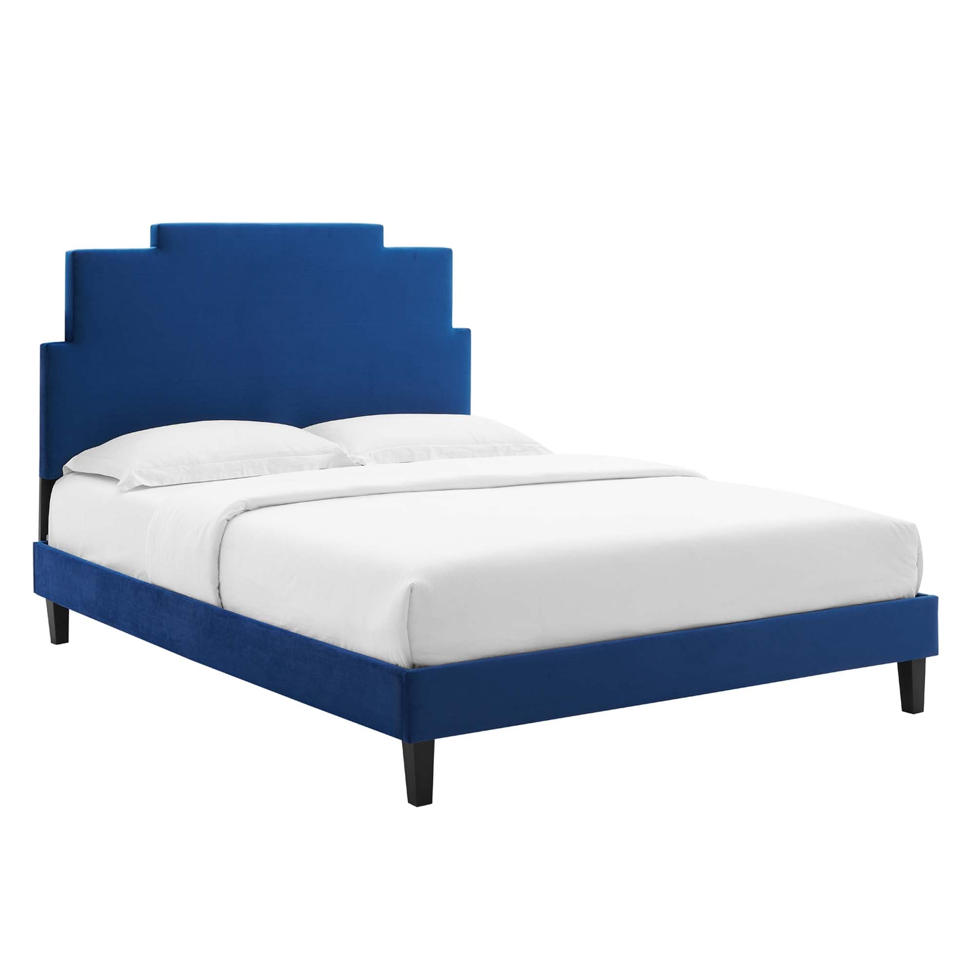 Lindsey Performance Velvet King Platform Bed