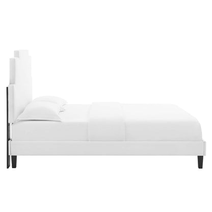 Lindsey Performance Velvet King Platform Bed