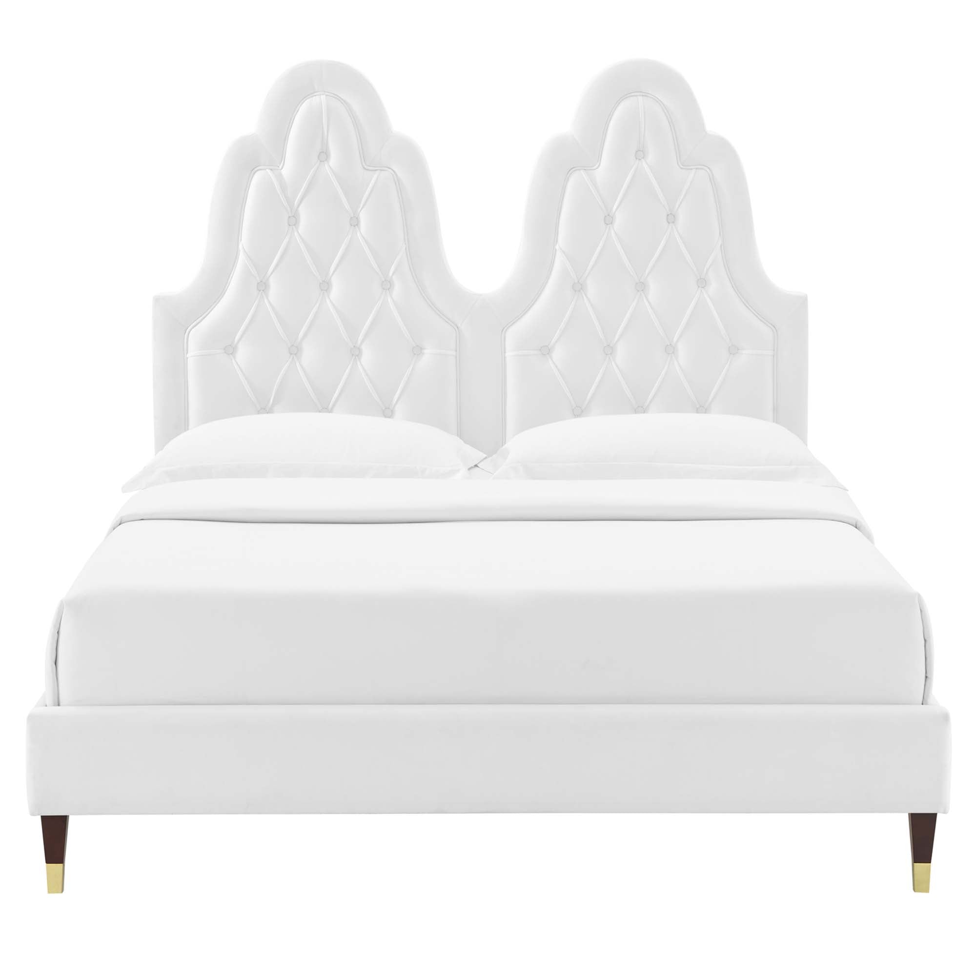 Alexandria Tufted Performance Velvet King Platform Bed