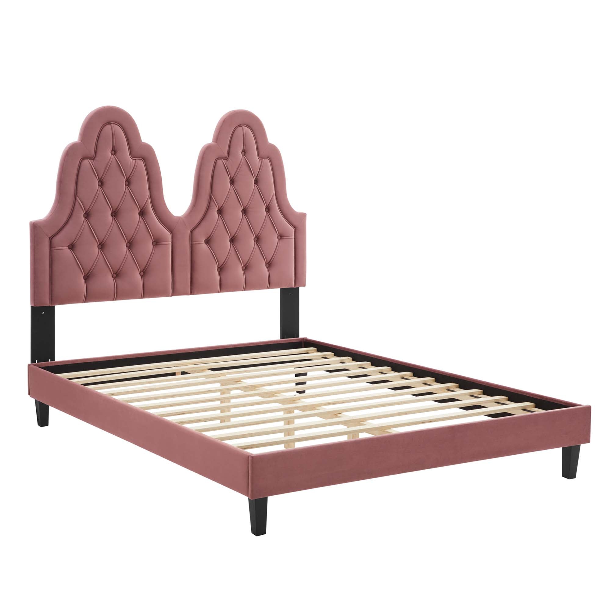 Alexandria Tufted Performance Velvet King Platform Bed