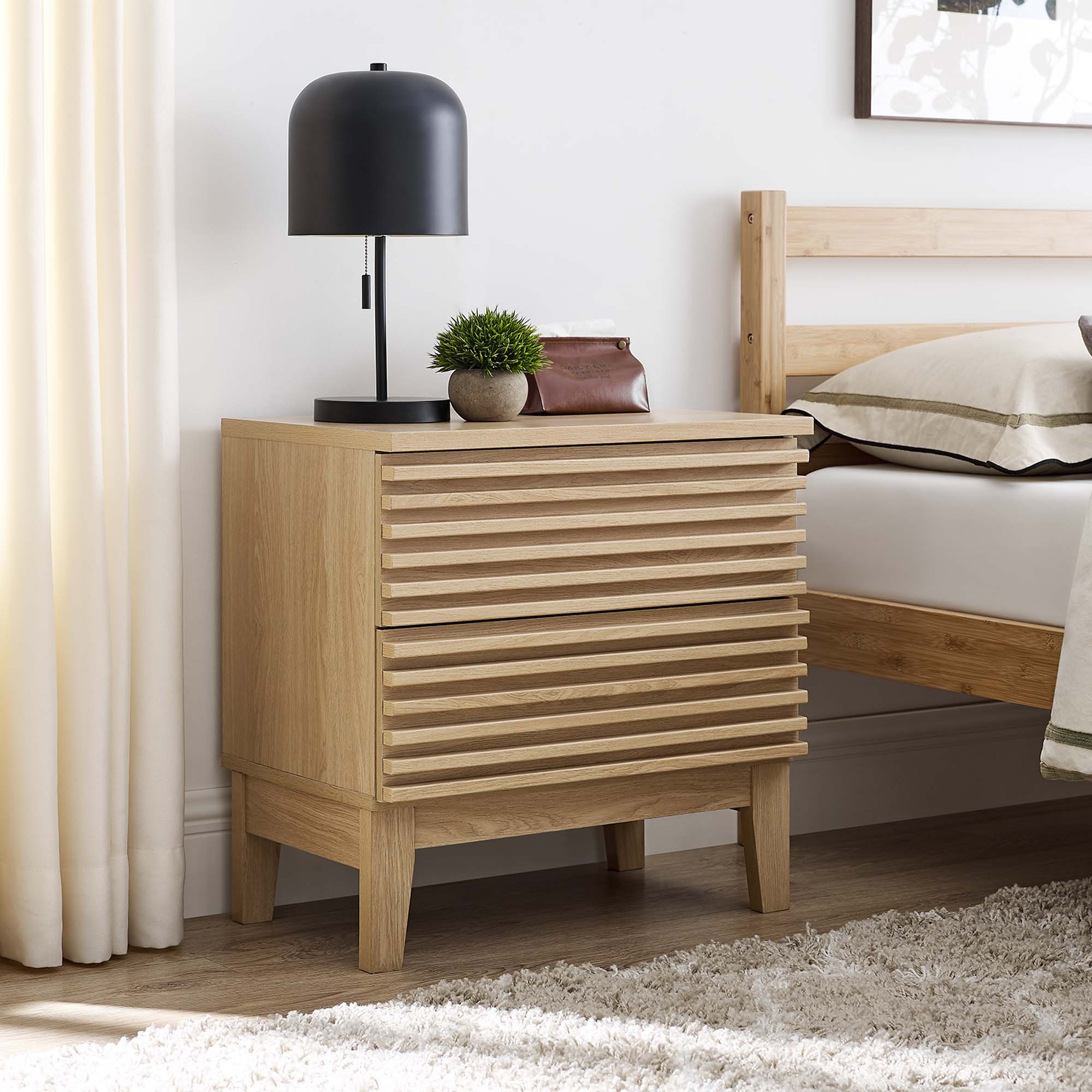 Render Two-Drawer Nightstand