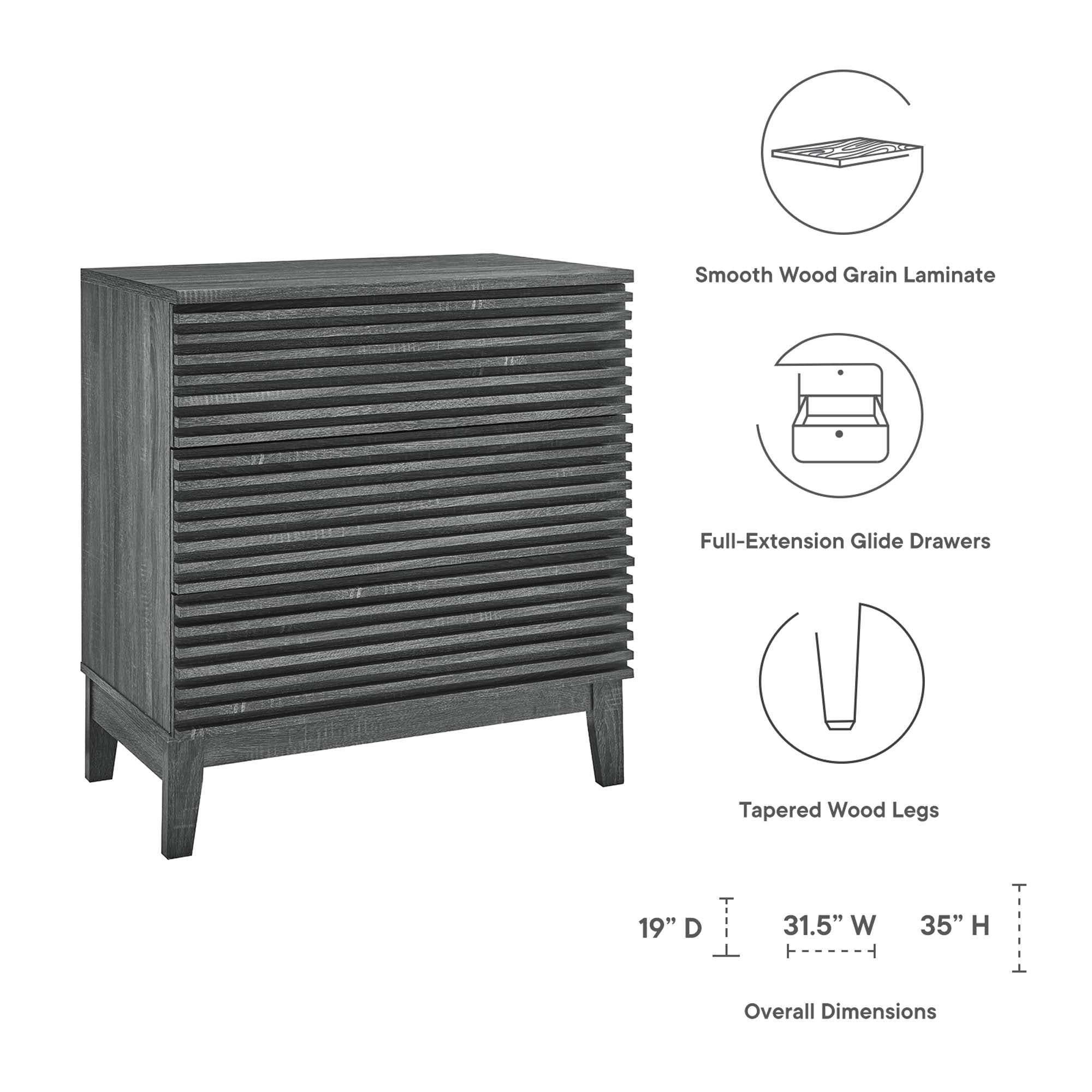 Render 3-Drawer Bachelor's Chest