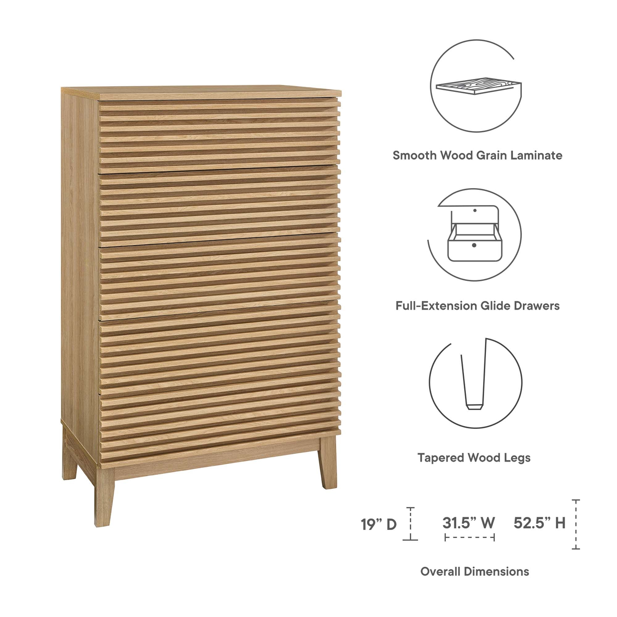 Render 5-Drawer Dresser Chest