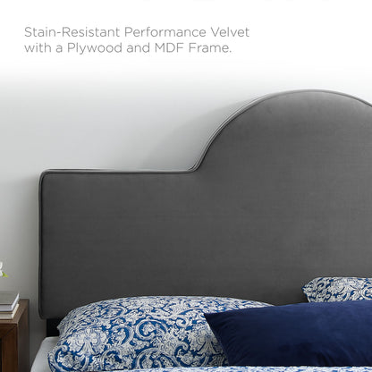 Aurora Performance Velvet King Bed