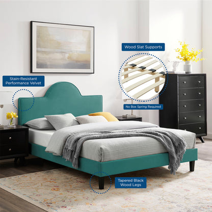 Soleil Performance Velvet Full Bed