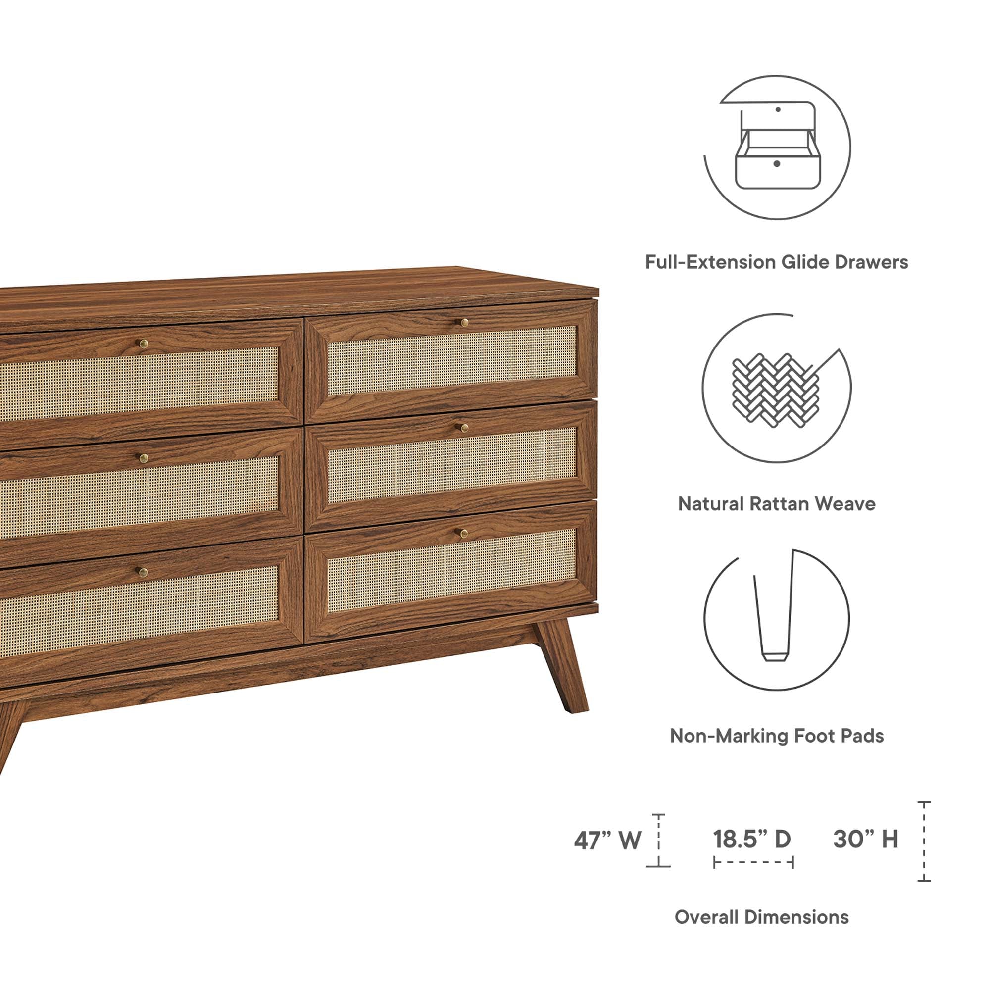 Soma 6-Drawer Dresser