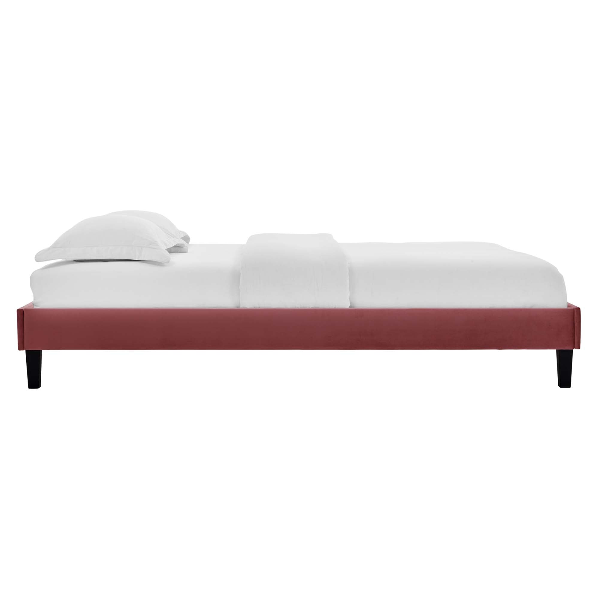 Colette King Performance Velvet Platform Bed