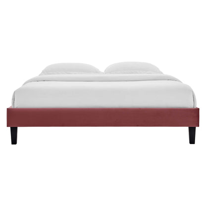 Colette King Performance Velvet Platform Bed
