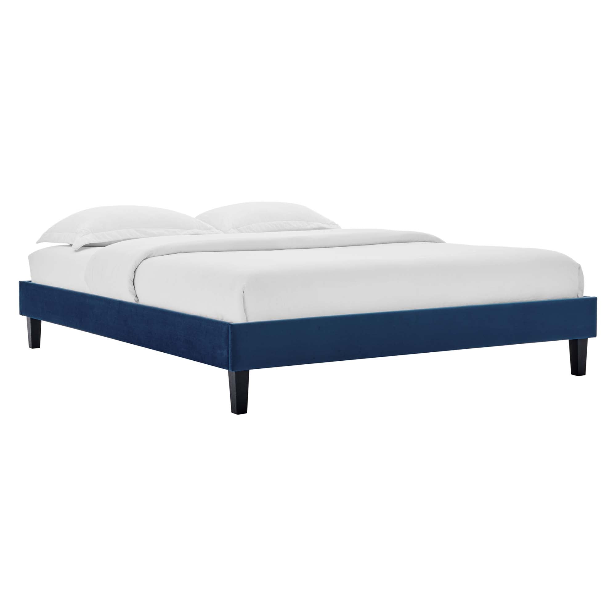 Colette King Performance Velvet Platform Bed