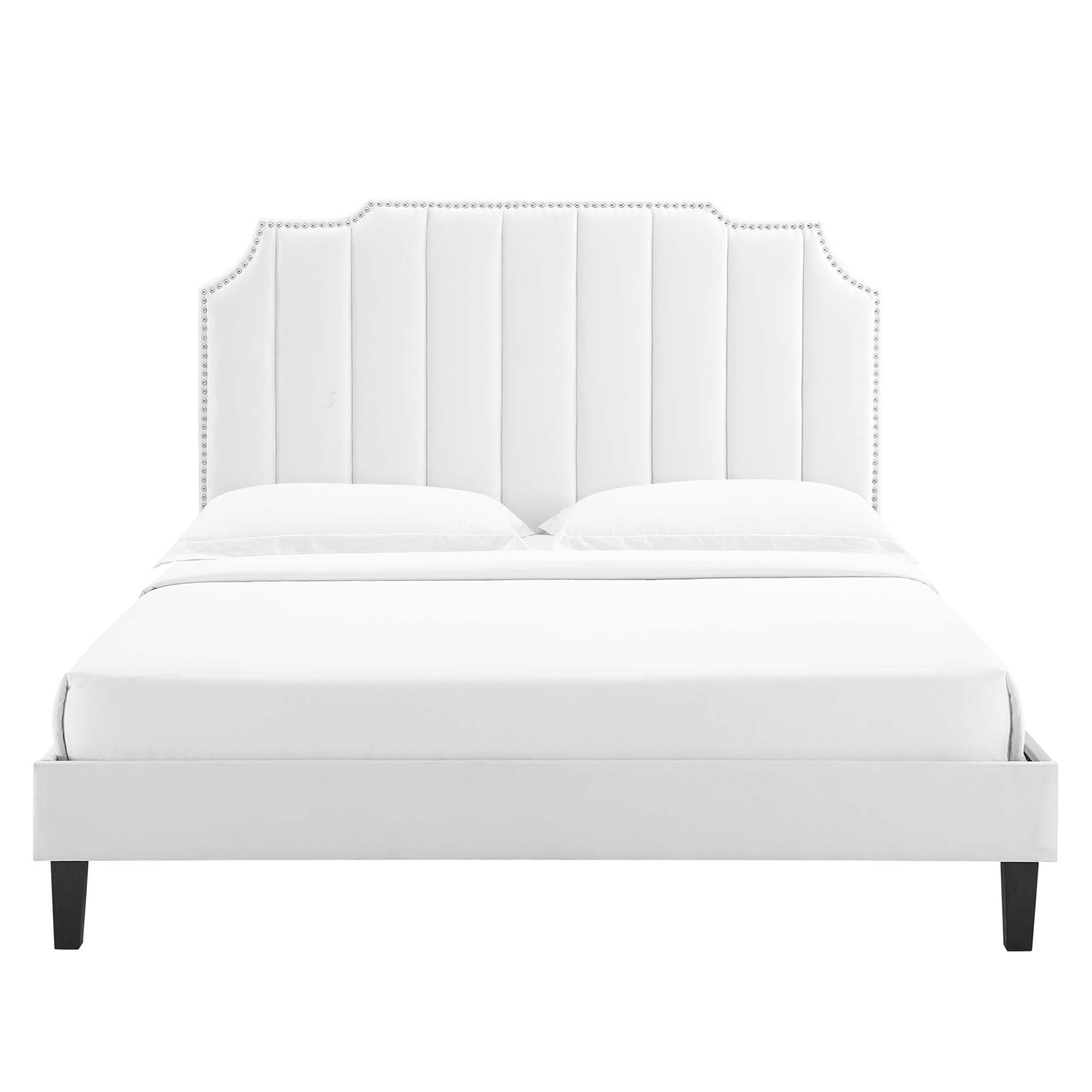 Colette King Performance Velvet Platform Bed