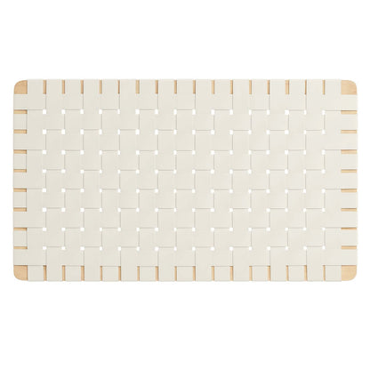 Stina Wall-Mount Vegan Leather Weave Headboard