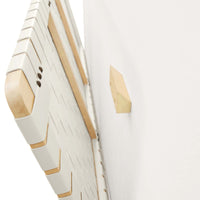 Stina Wall-Mount Vegan Leather Weave Headboard