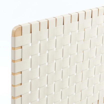 Stina Twin Vegan Leather Weave Headboard