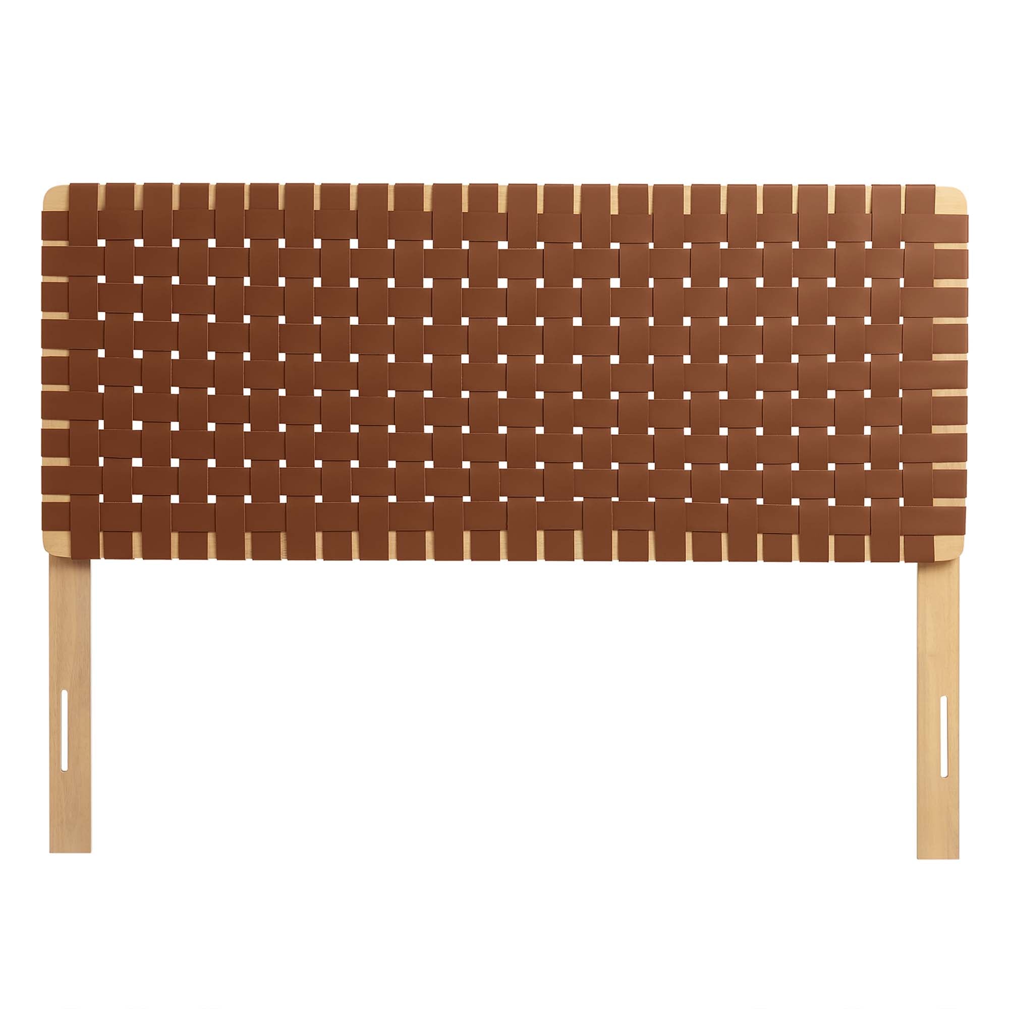 Sparta Weave Full Vegan Leather Headboard