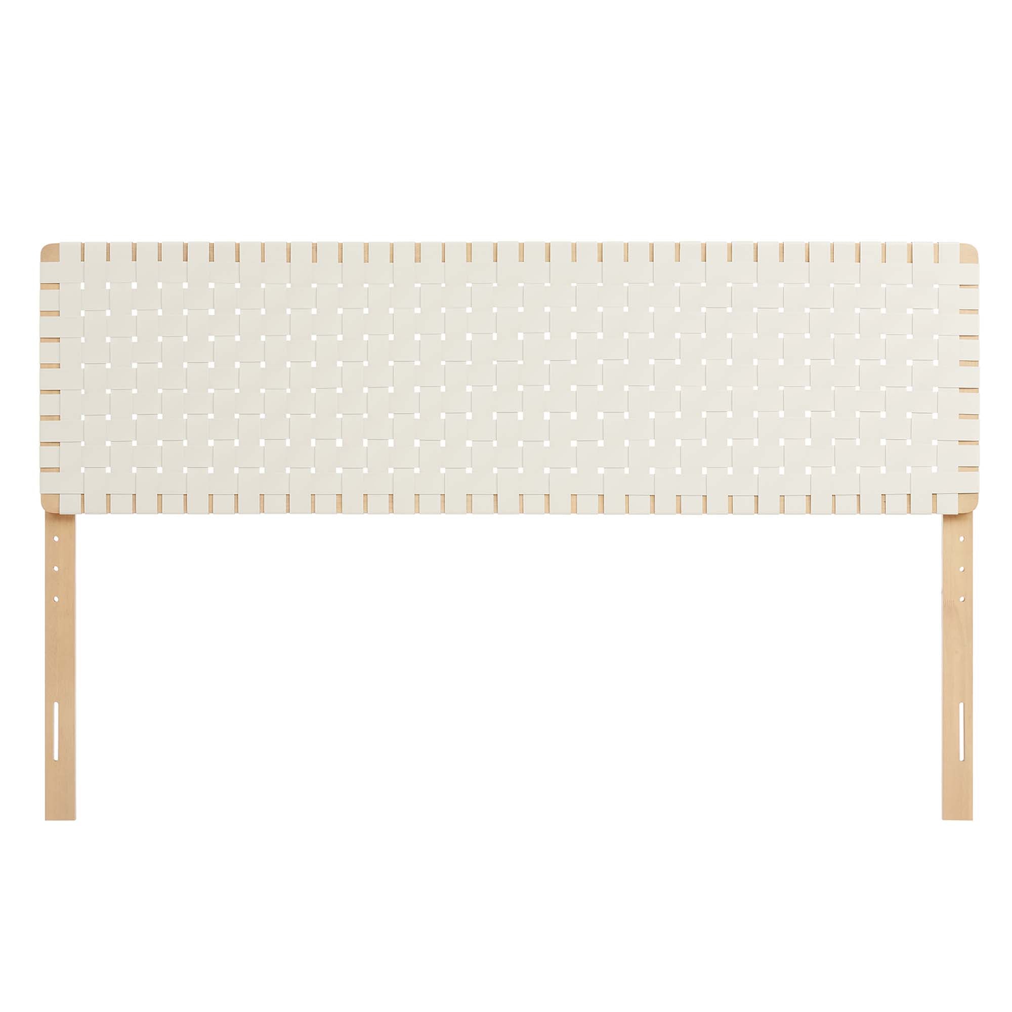 Sparta Weave King Vegan Leather Headboard