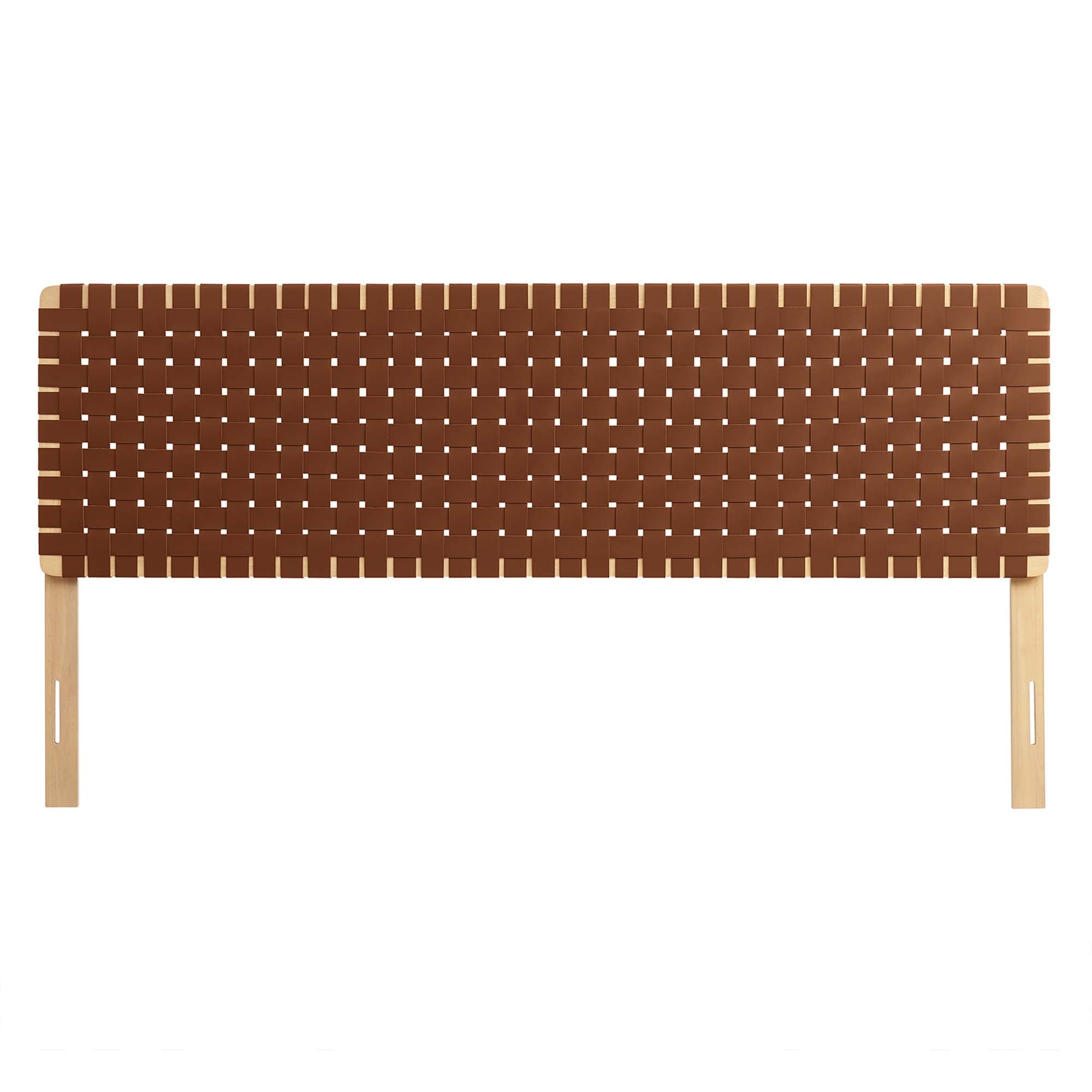 Sparta Weave King Vegan Leather Headboard