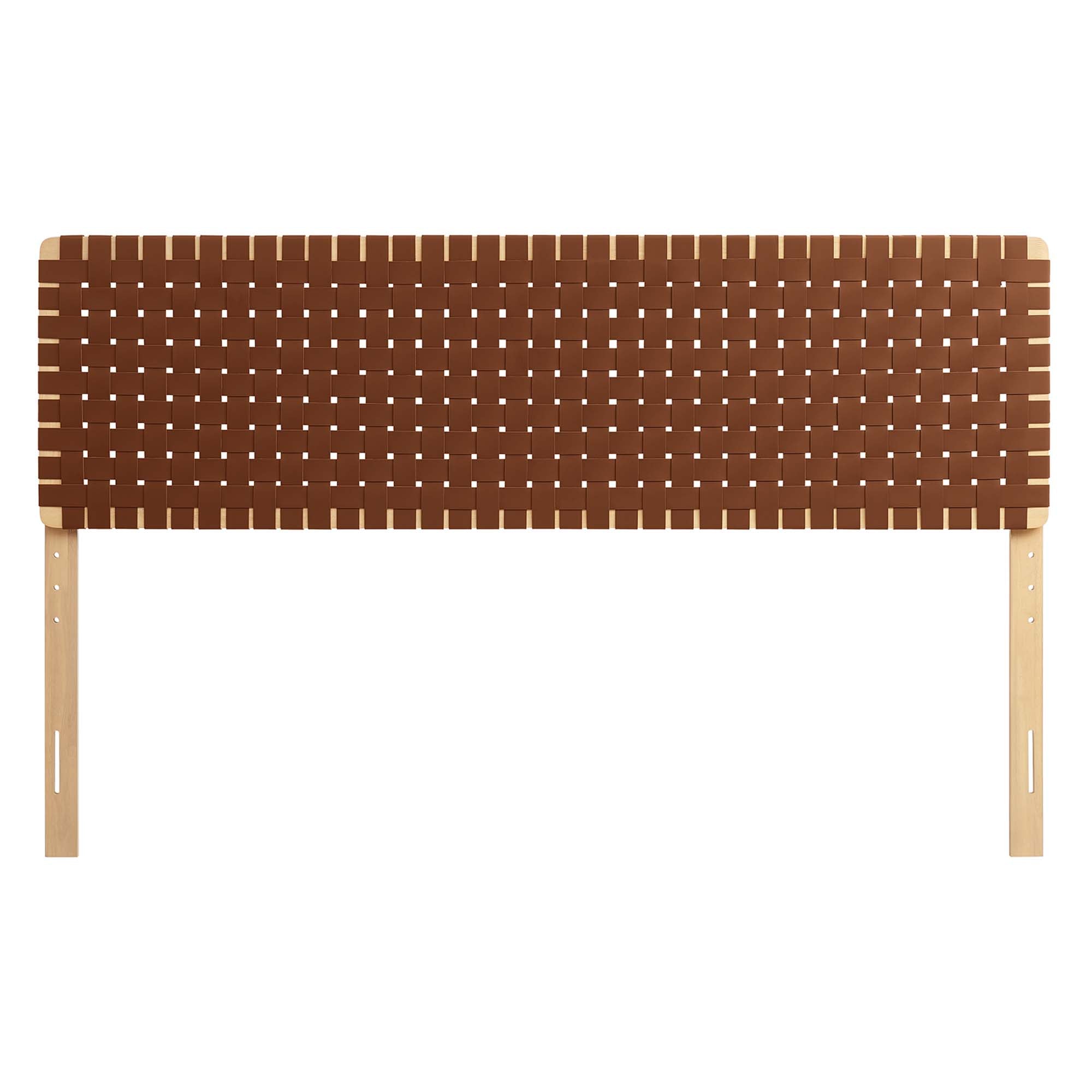 Sparta Weave King Vegan Leather Headboard