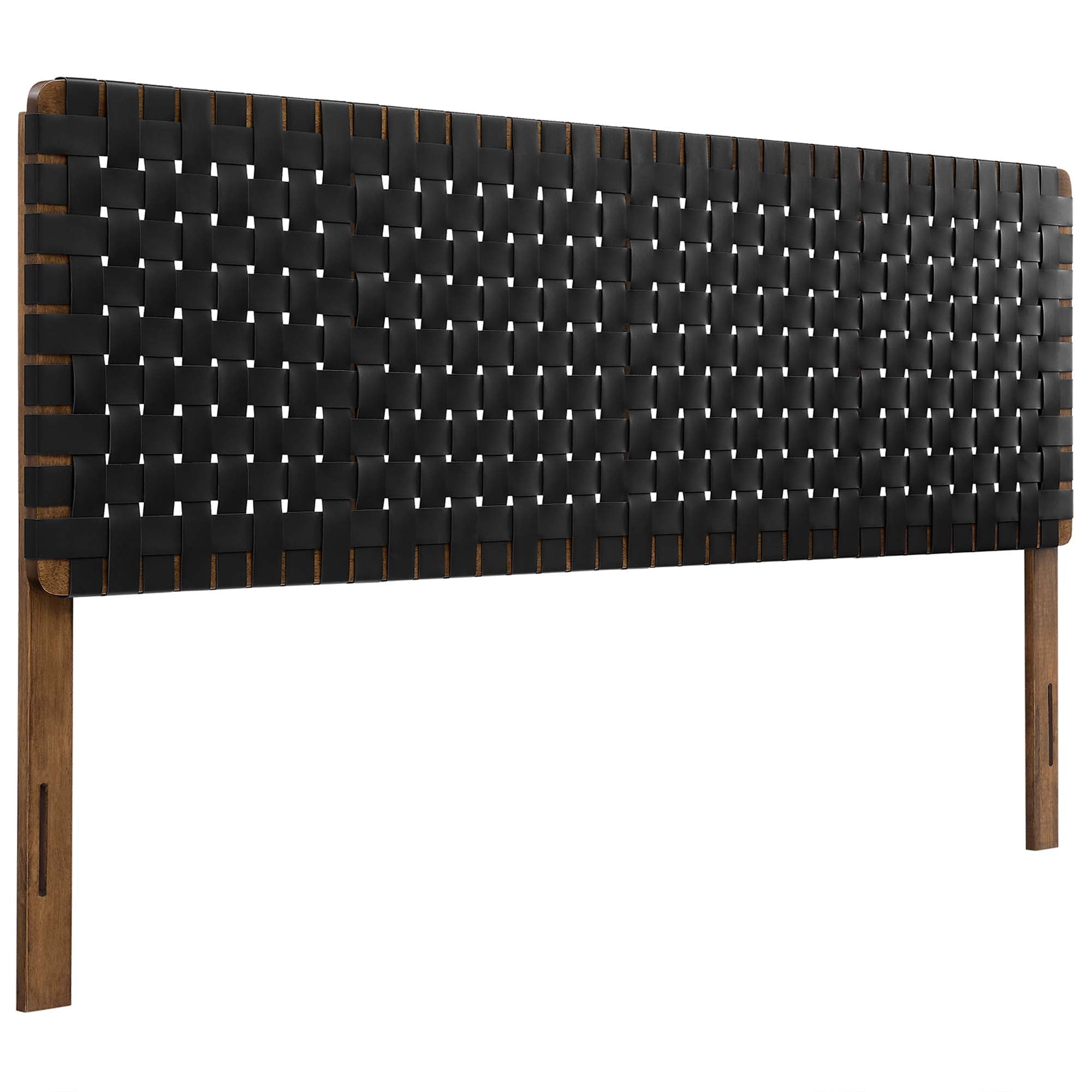 Sparta Weave King Vegan Leather Headboard