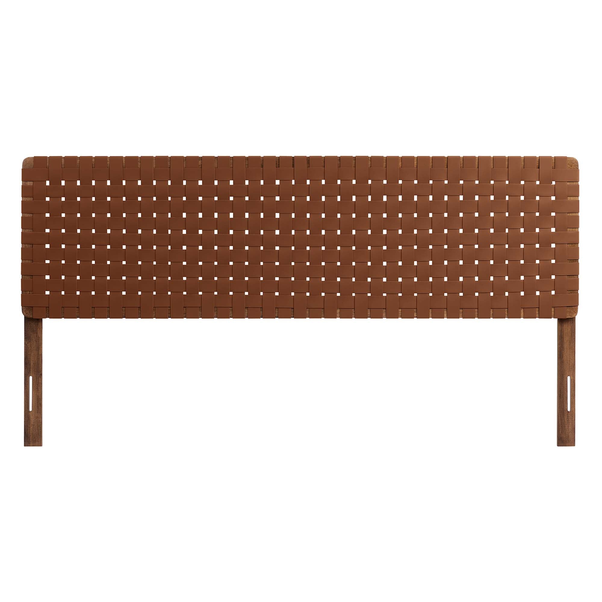 Sparta Weave King Vegan Leather Headboard