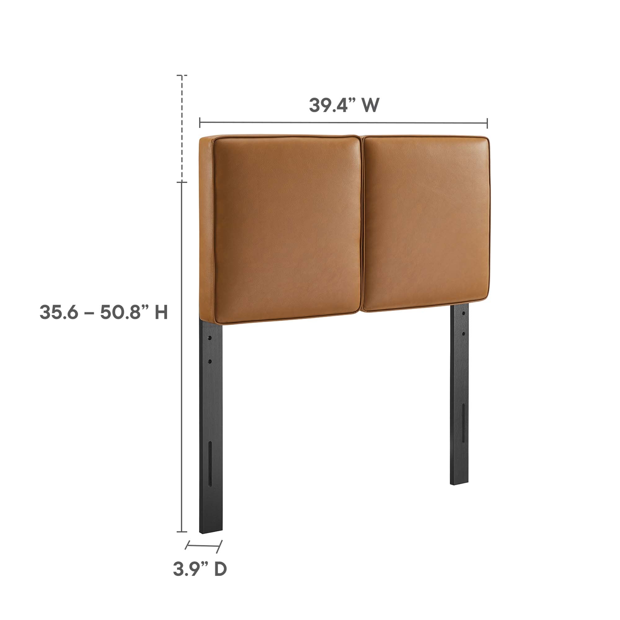 Lindee Vegan Leather Twin Headboard