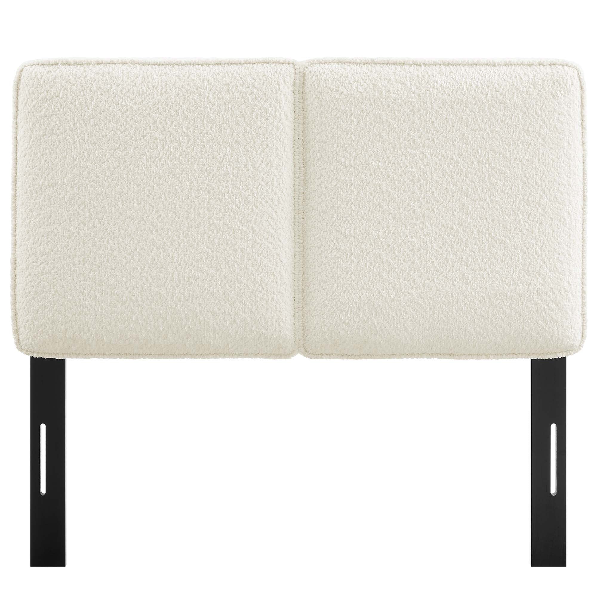 Lindee Boucle Fabric Twin Headboard