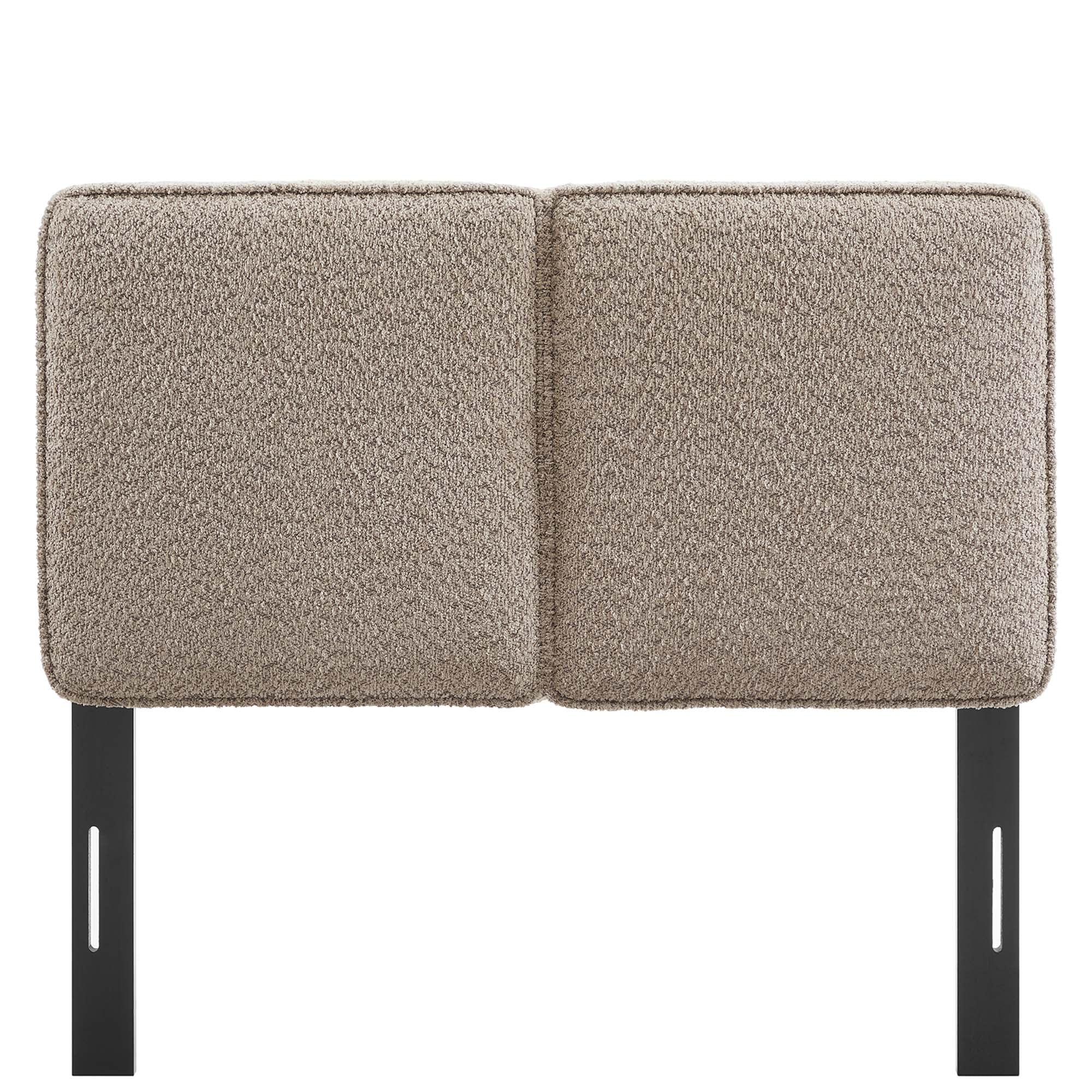 Lindee Boucle Fabric Twin Headboard