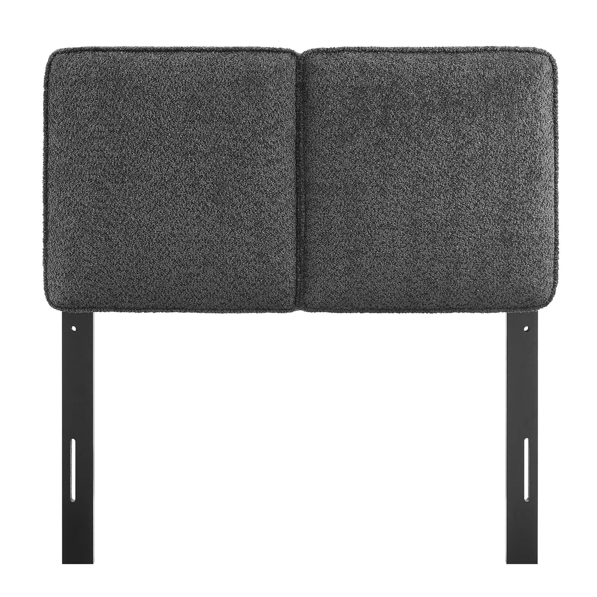 Lindee Boucle Fabric Twin Headboard