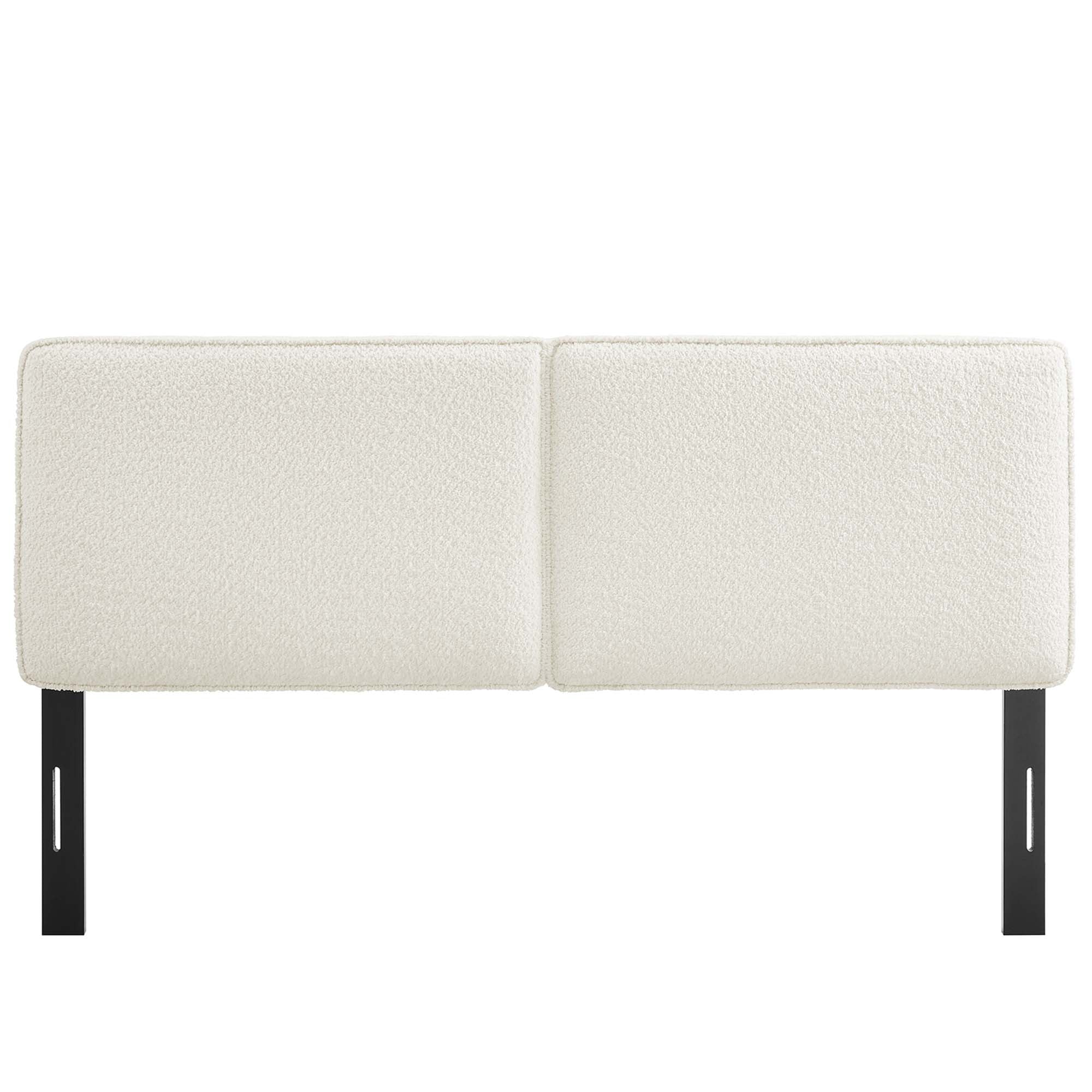 Lindee Boucle Fabric Full Headboard