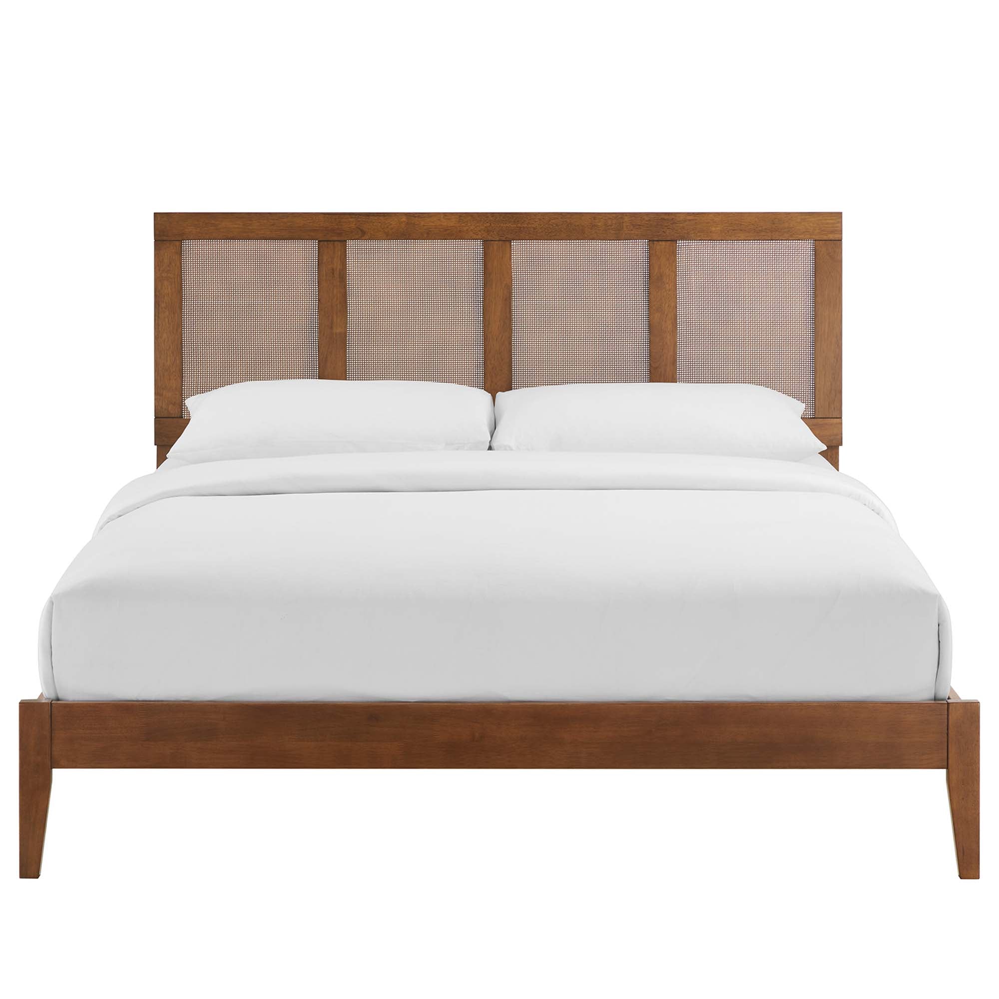 Sirocco Rattan and Wood Queen Platform Bed