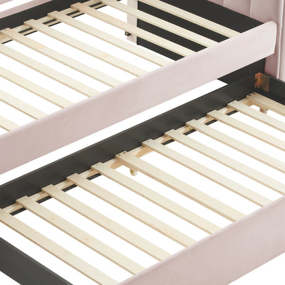 Veyla Channel Tufted Performance Velvet Twin Daybed With Trundle