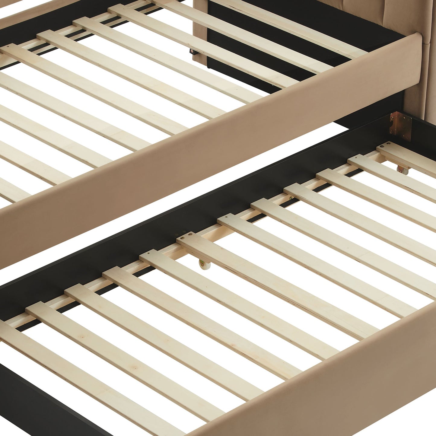 Veyla Channel Tufted Performance Velvet Twin Daybed With Trundle