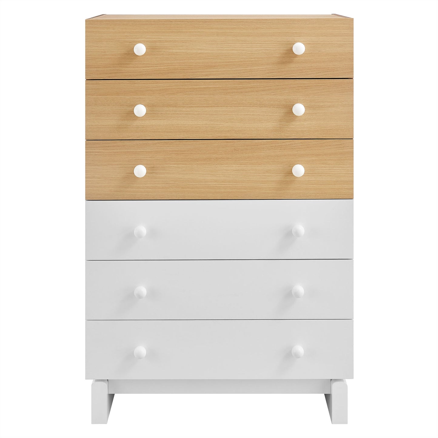 Nolia 6-Drawer Color Block Dresser Chest