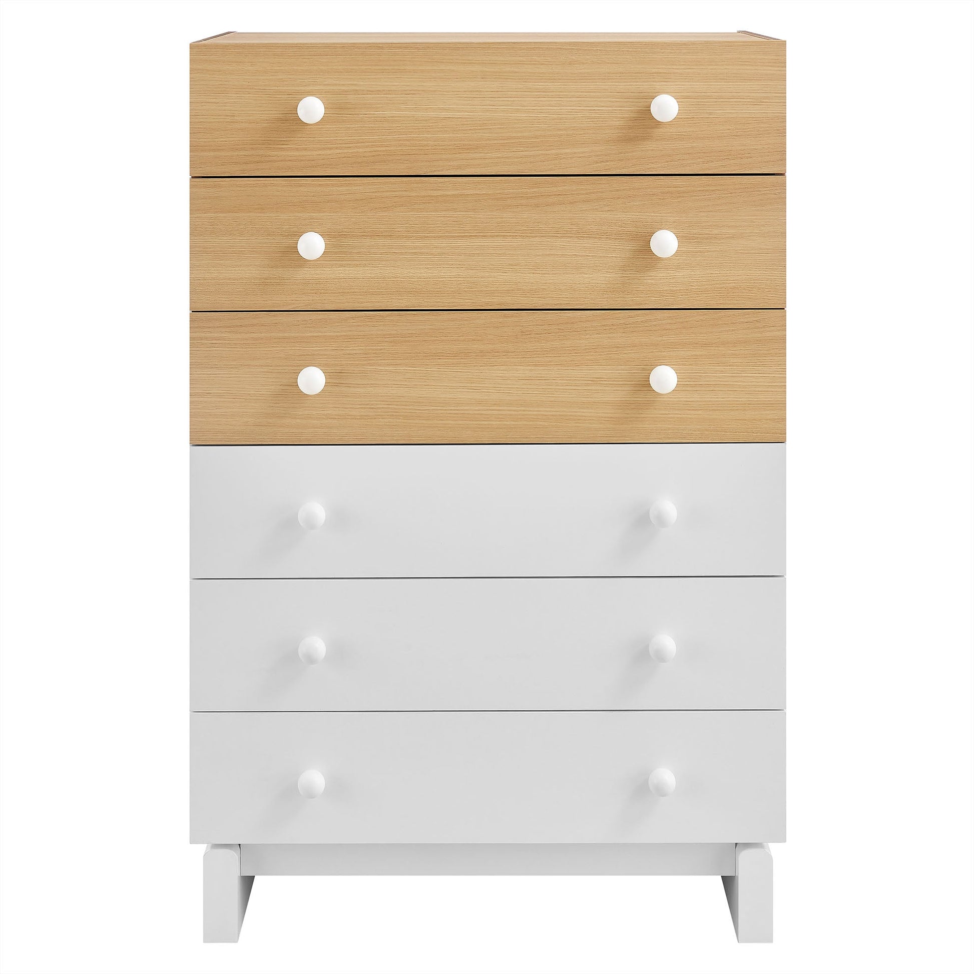 Nolia 6-Drawer Color Block Dresser Chest