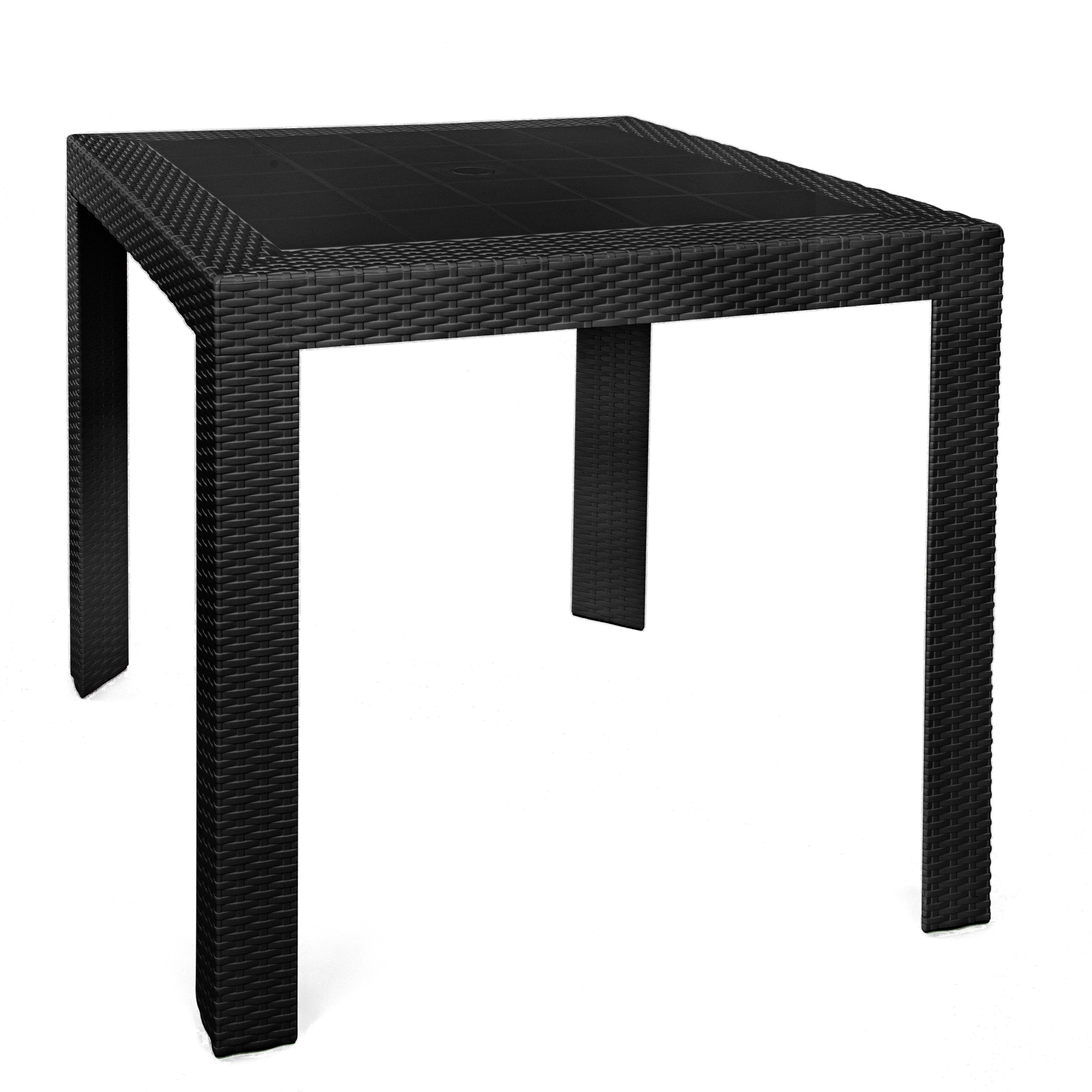 Hans 31" Weave Design Outdoor Dining Table