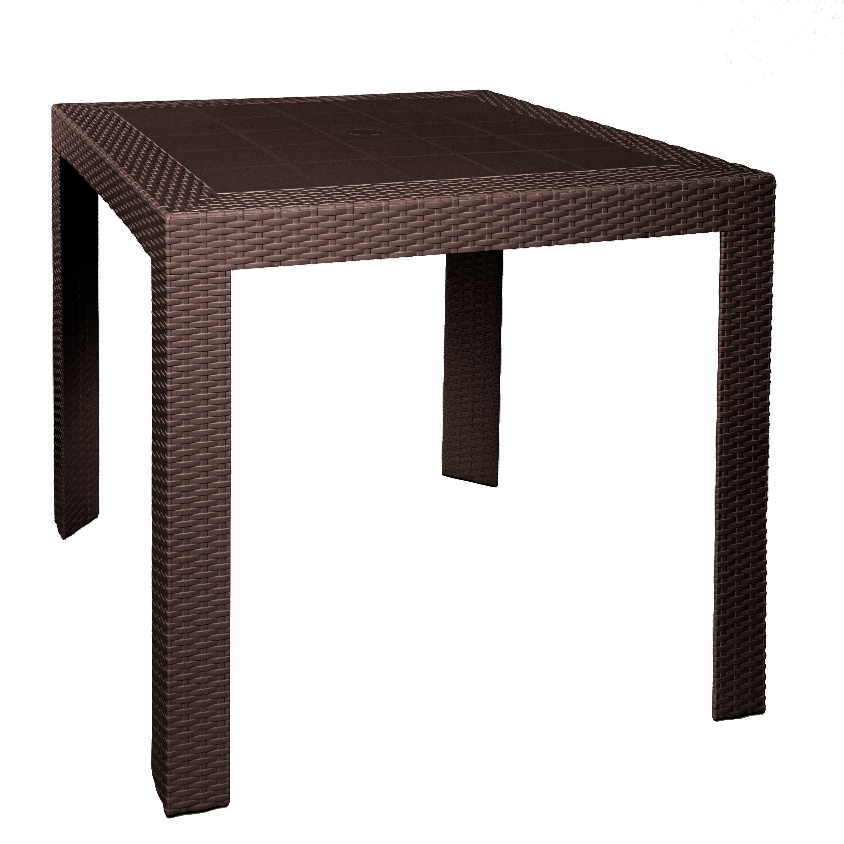 Hans 31" Weave Design Outdoor Dining Table