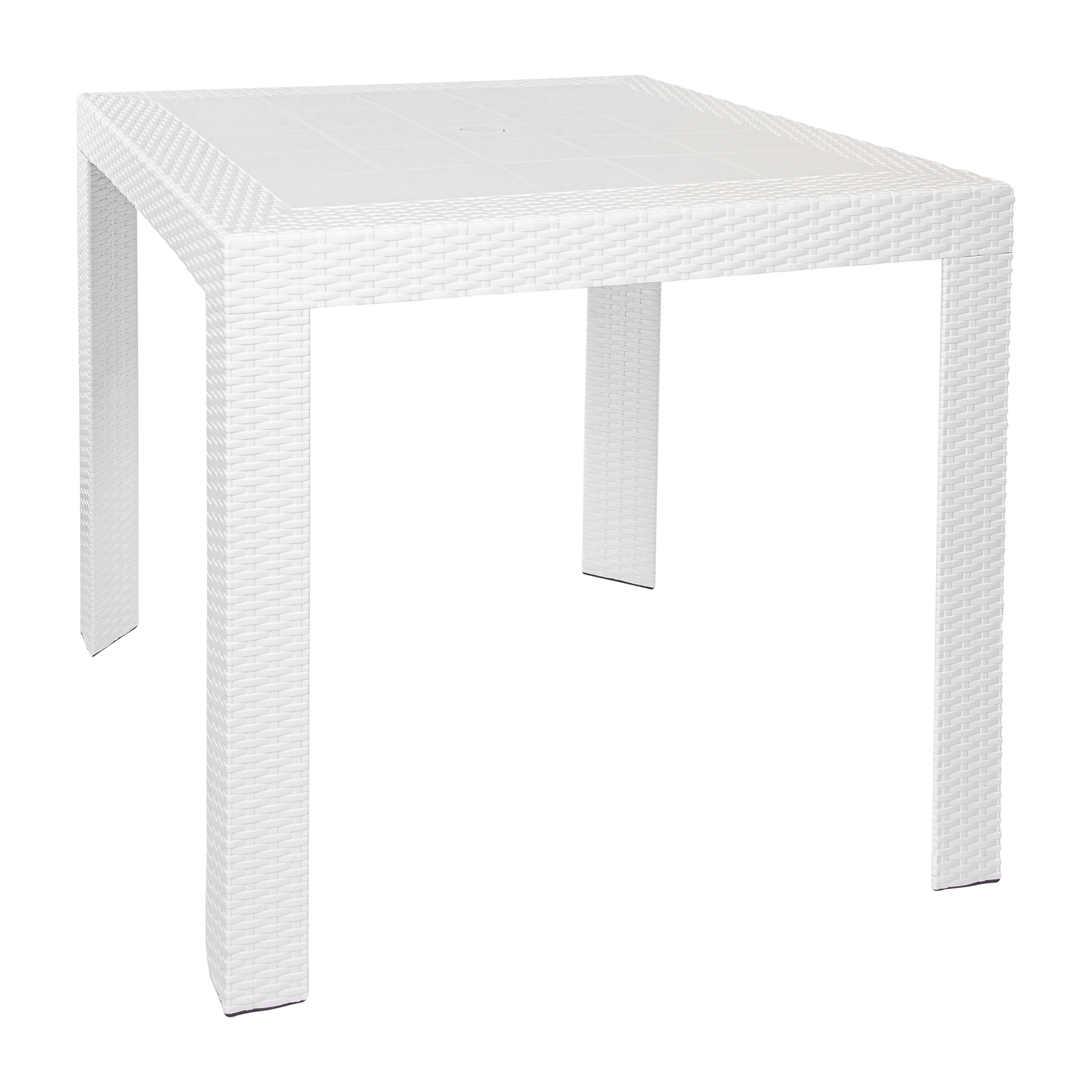 Hans 31" Weave Design Outdoor Dining Table