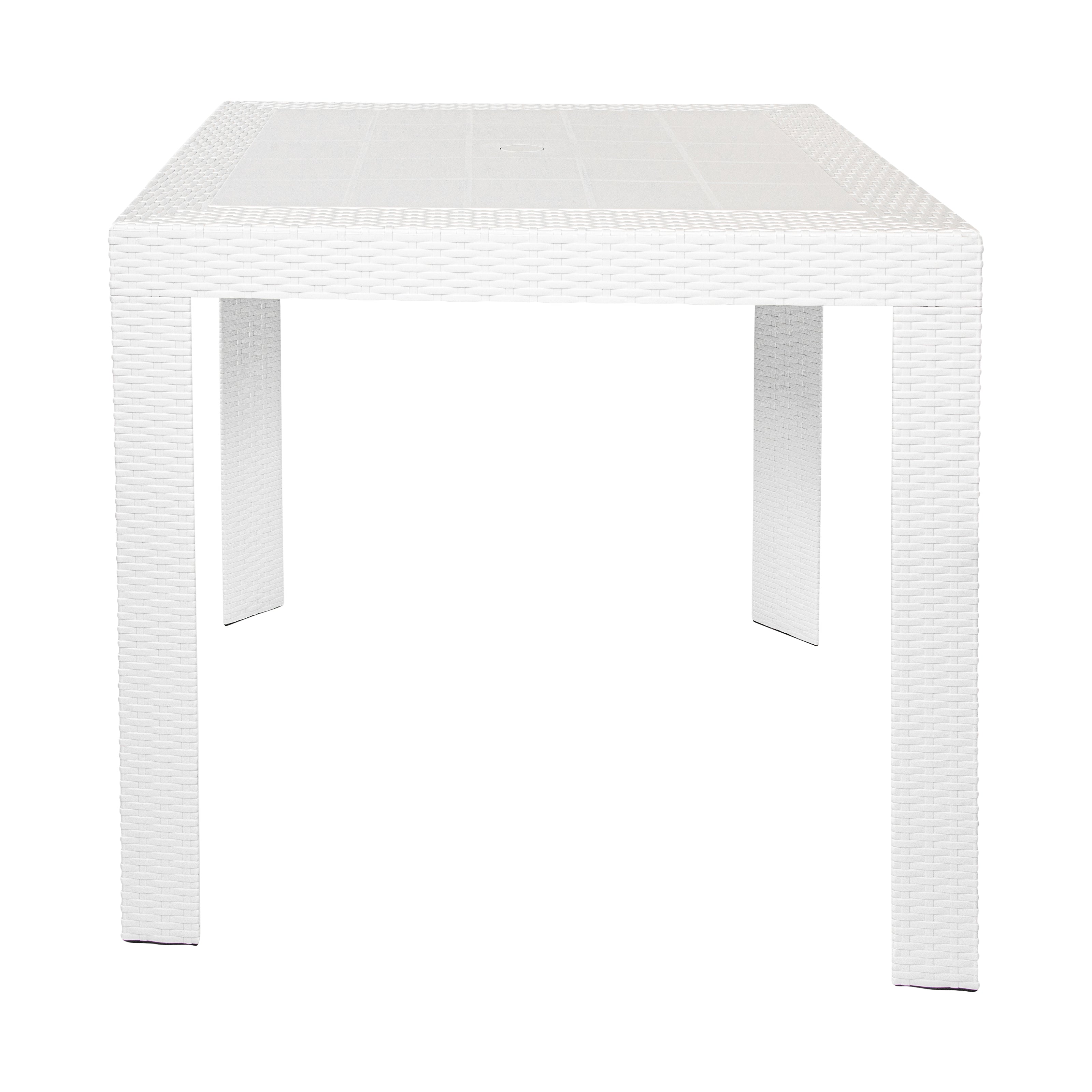 Hans 31" Weave Design Outdoor Dining Table