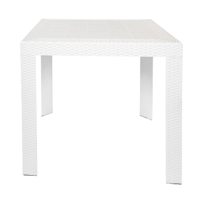 Hans 31" Weave Design Outdoor Dining Table