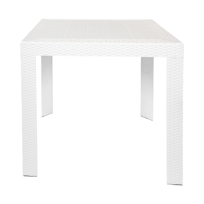 Hans 31" Weave Design Outdoor Dining Table